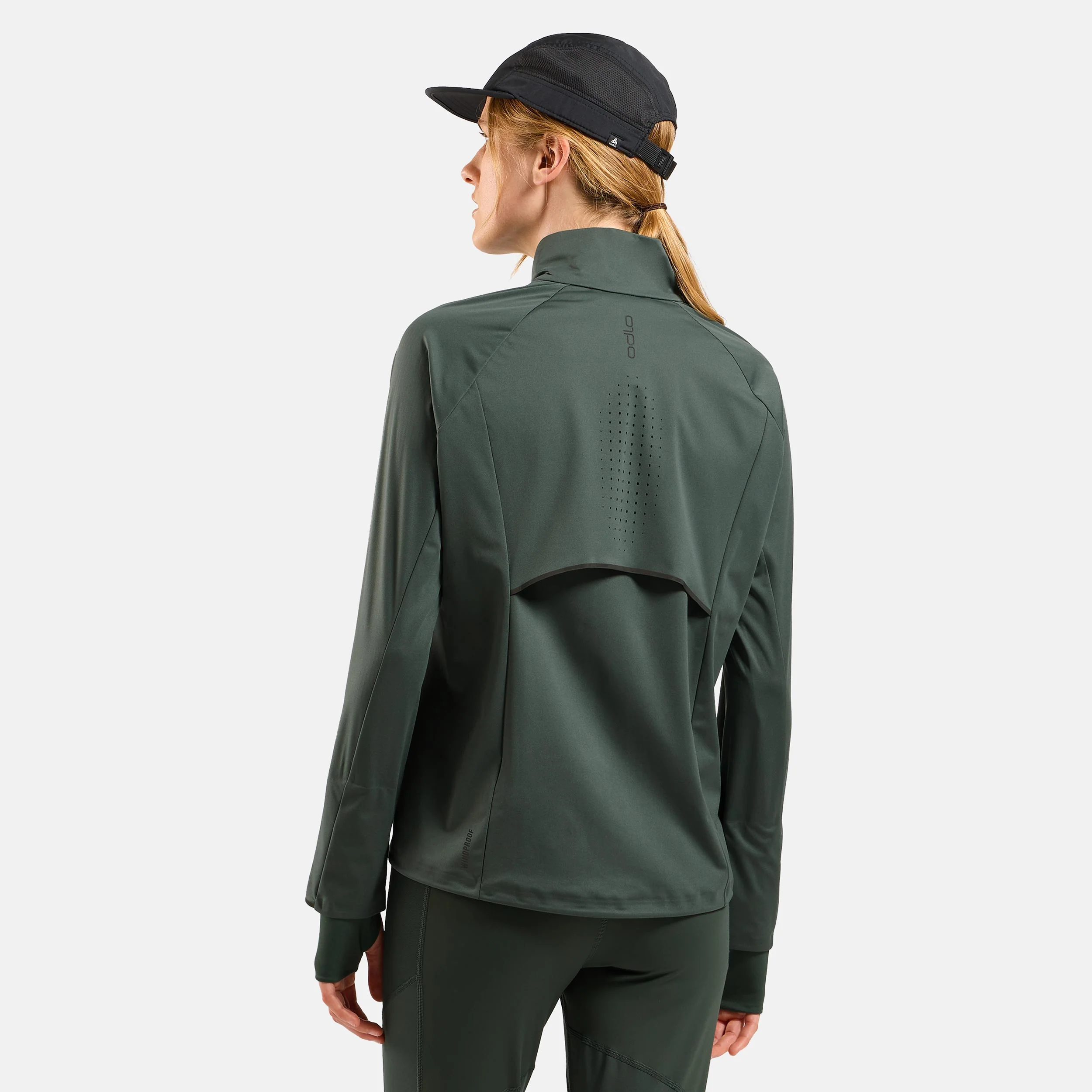 Zeroweight Pro Warm Reflective Löparjacka Damer-Oliv - Image 4