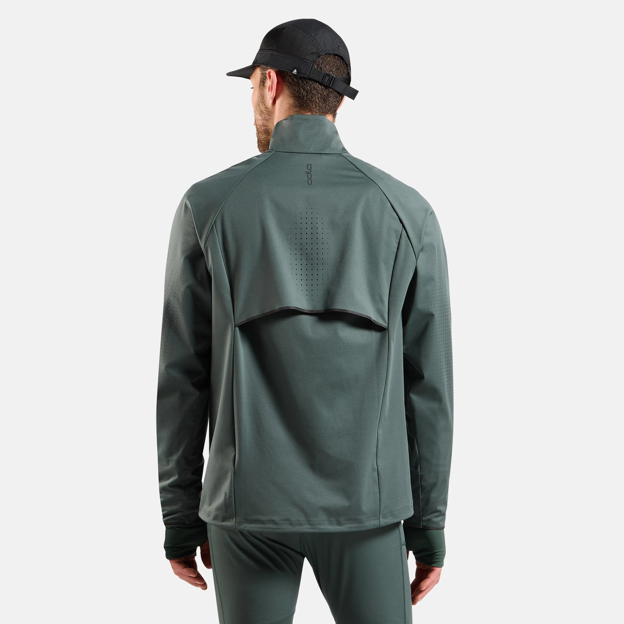 Zeroweight Pro Warm Reflective Löparjacka Herrar-Oliv - Image 4