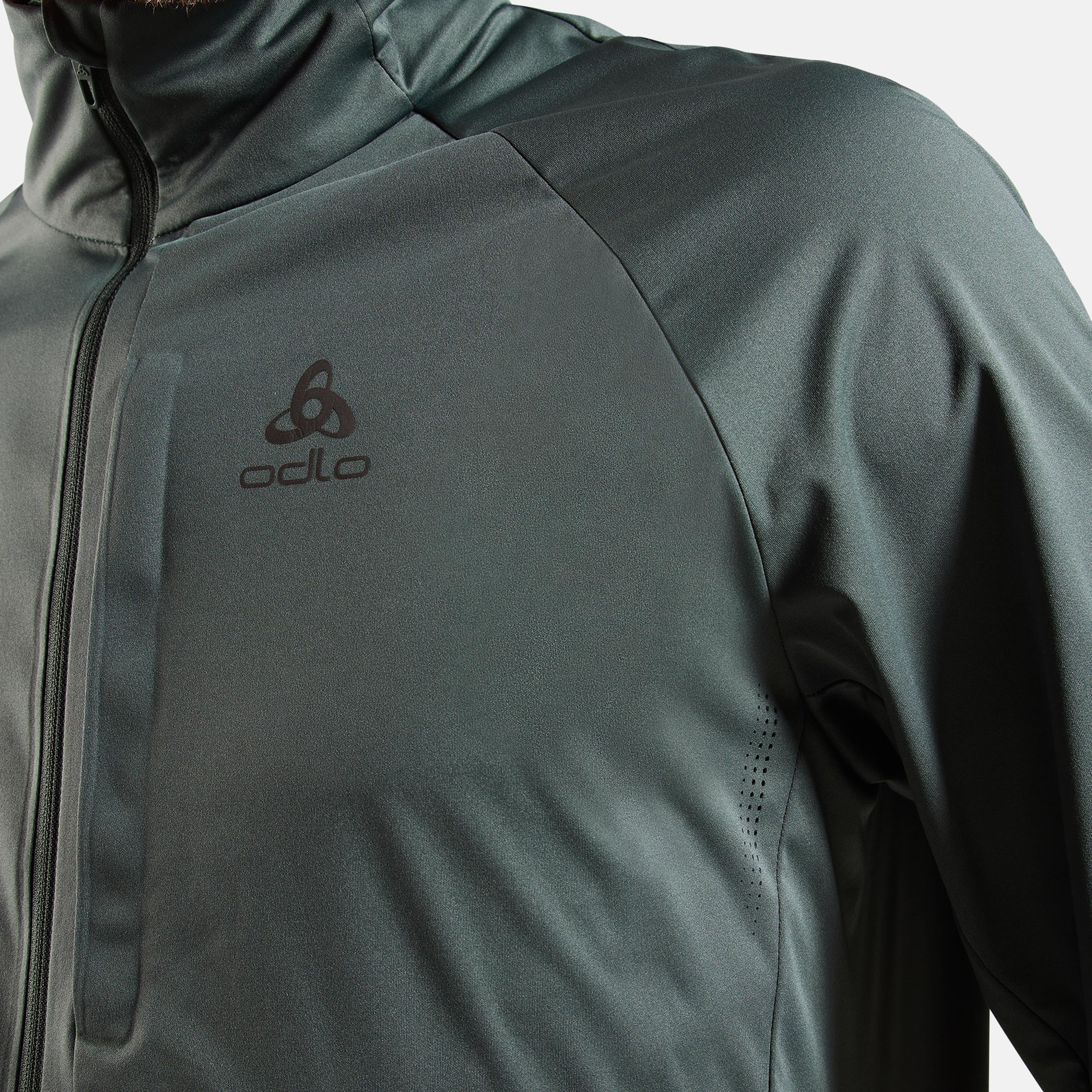Zeroweight Pro Warm Reflective Löparjacka Herrar-Oliv - Image 5