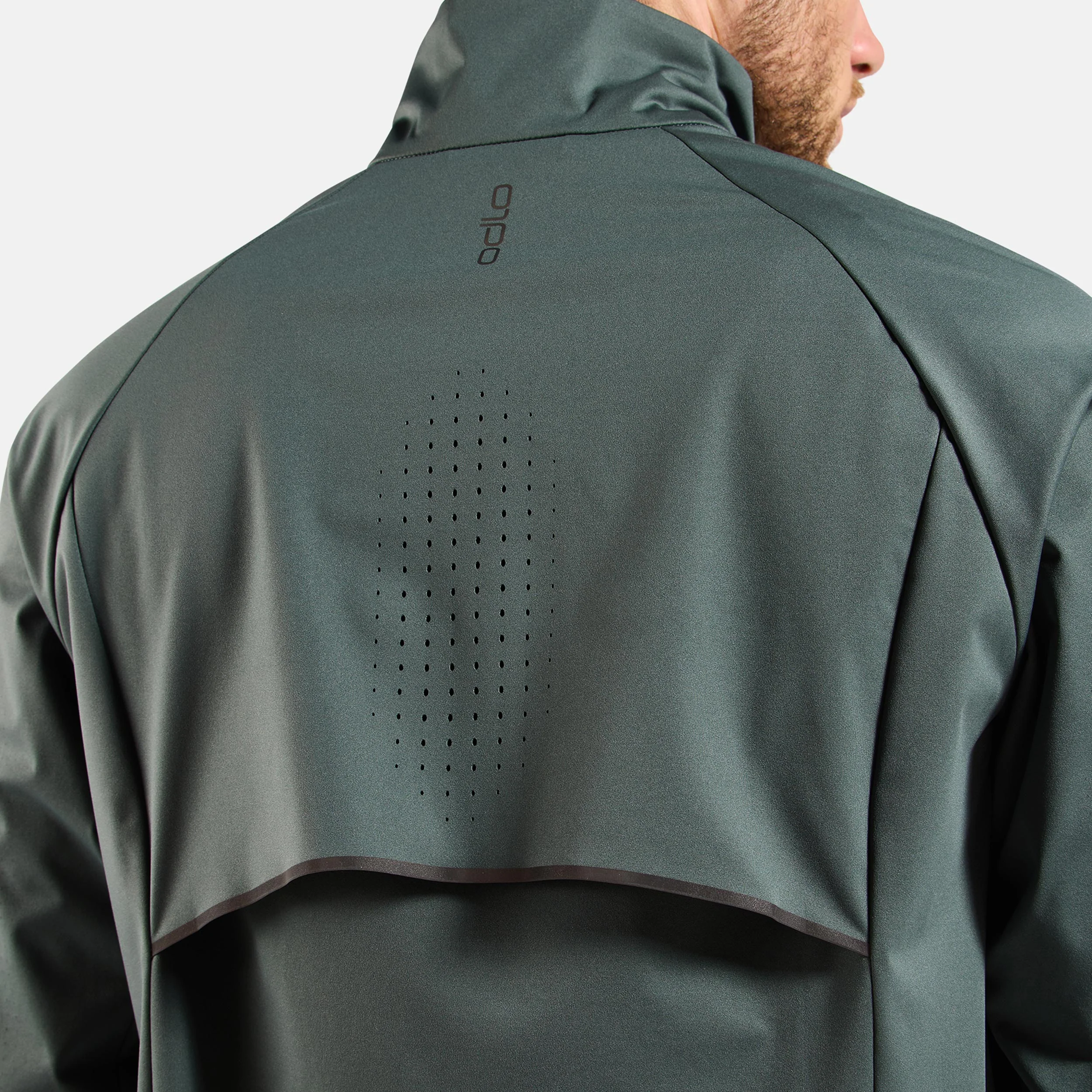 Zeroweight Pro Warm Reflective Löparjacka Herrar-Oliv - Image 9