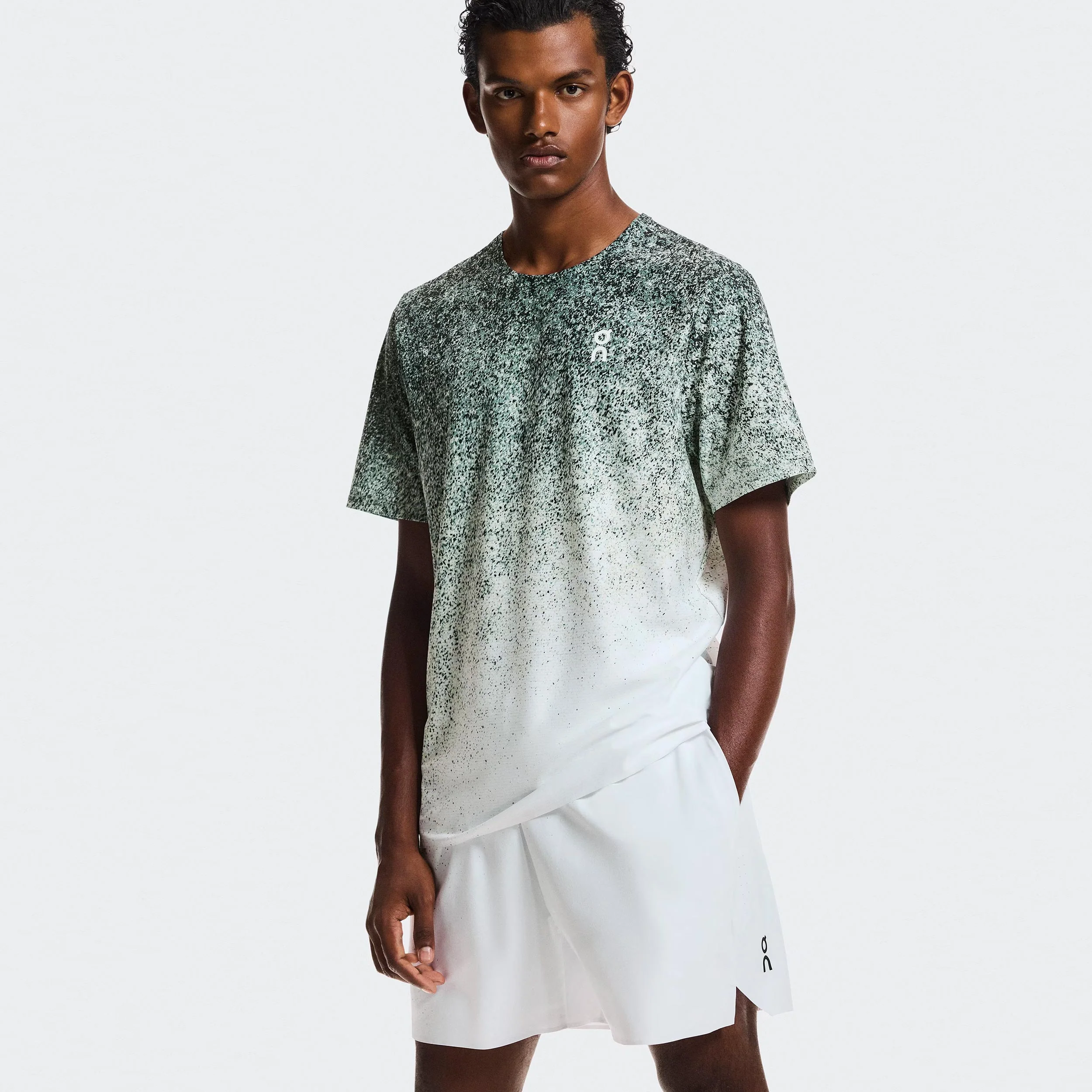 5" Court Fade Shorts Herrar - grön, vit - Image 5