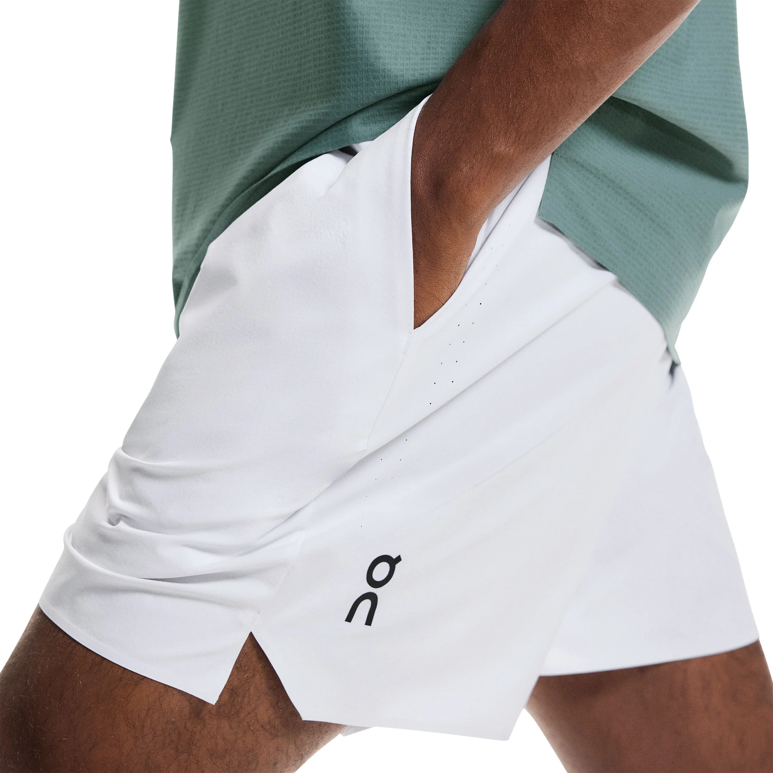 5in Court Shorts Herrar - vit - Image 7