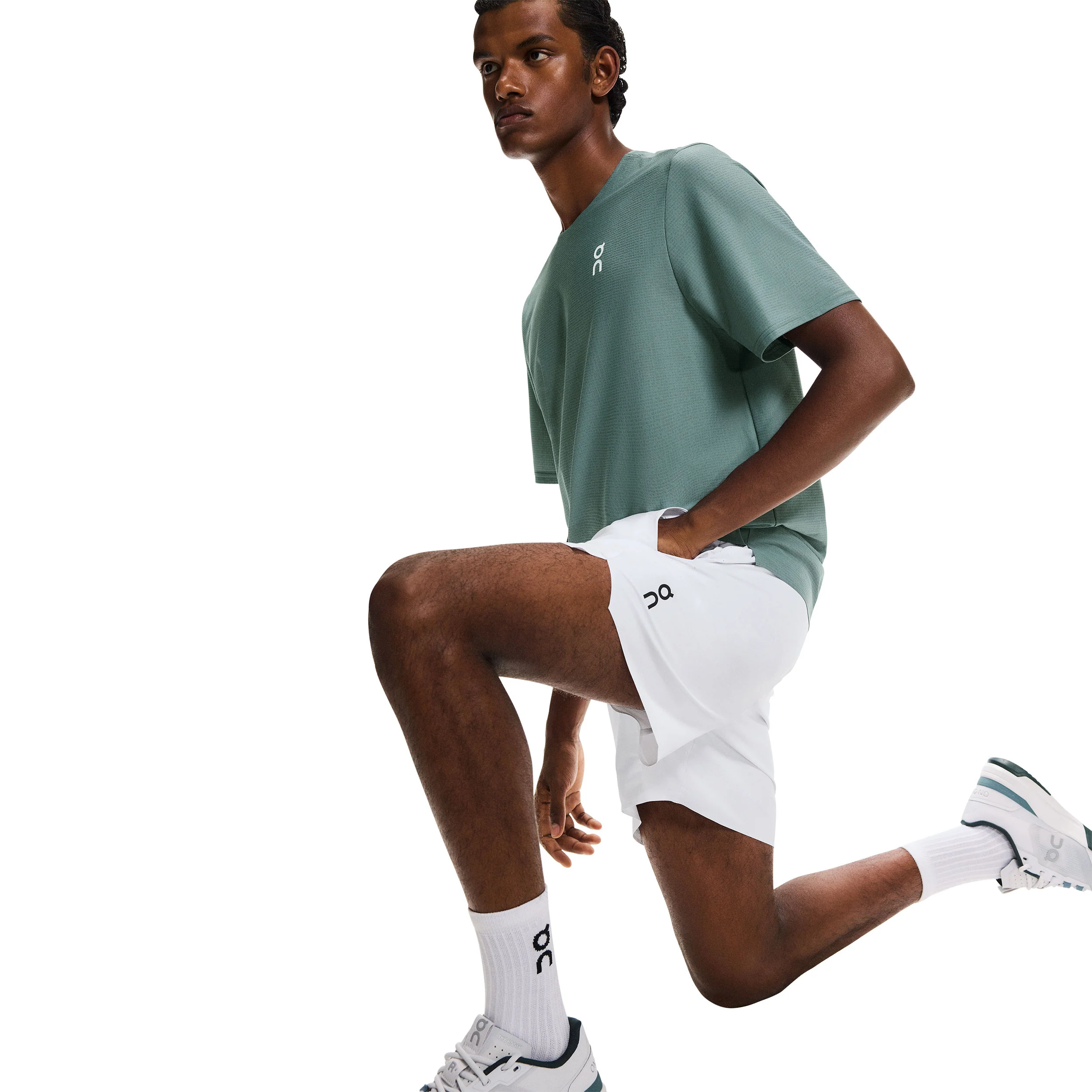 5in Court Shorts Herrar - vit - Image 8