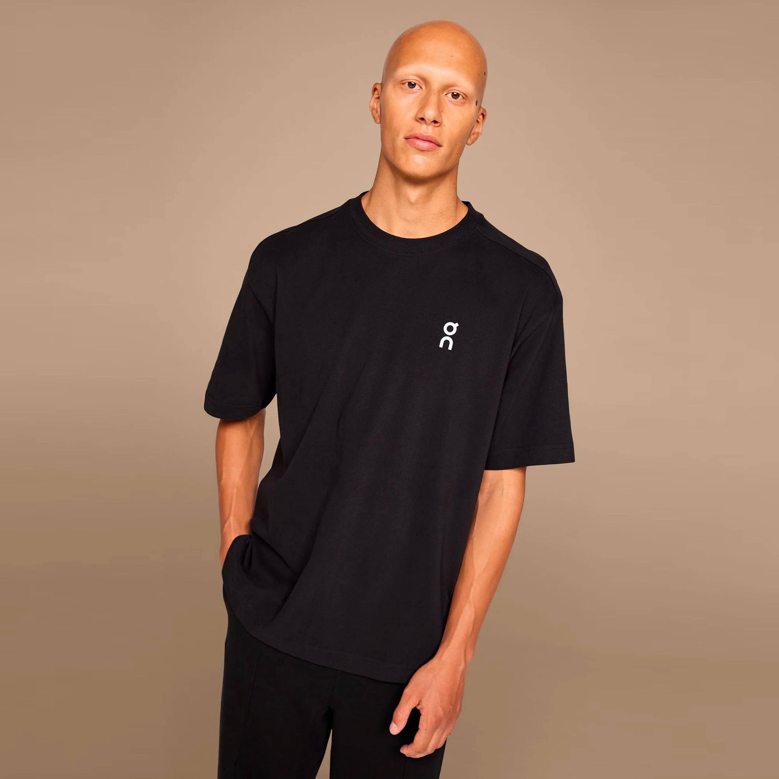 Club- T-shirt Herrar - svart