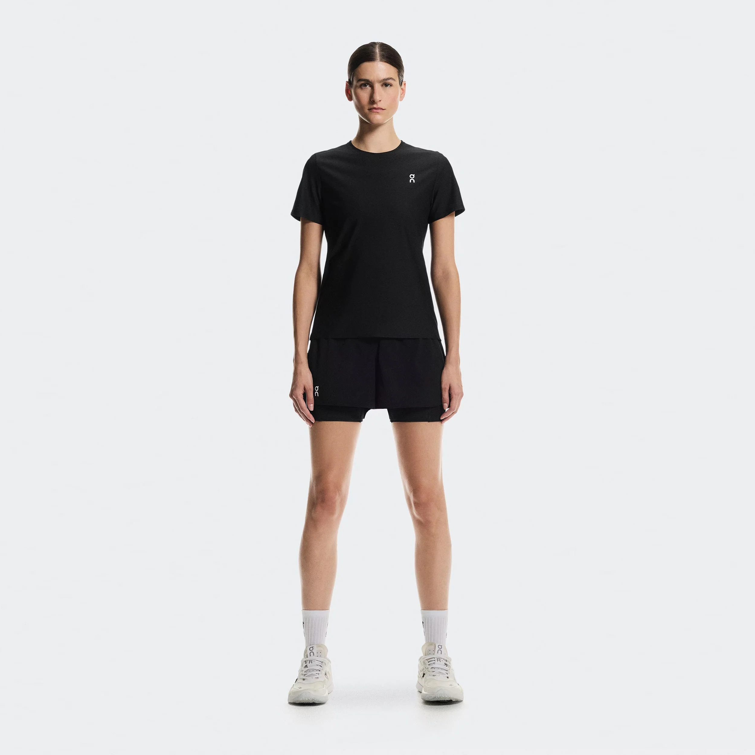 Court T-shirt Damer - svart - Image 4
