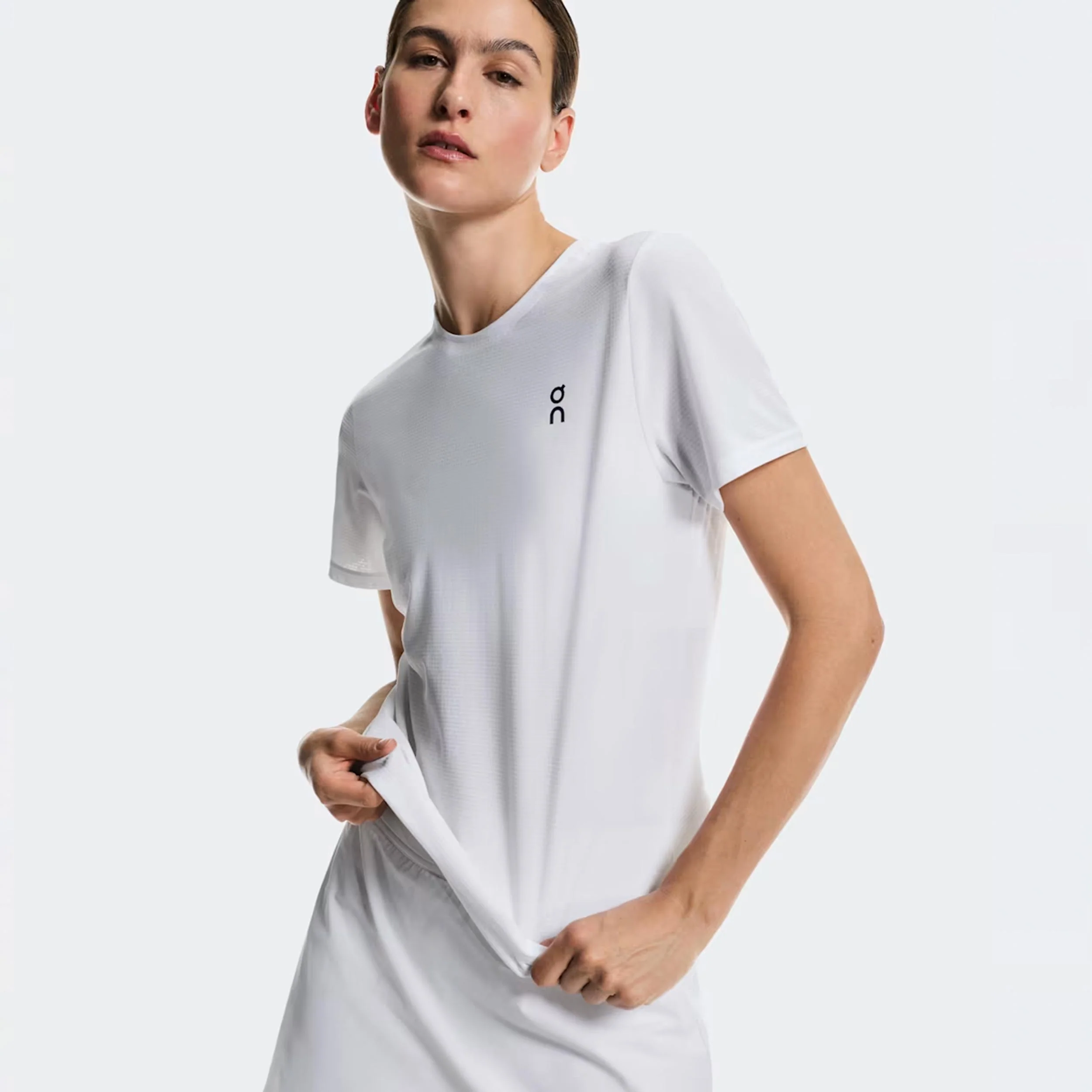 Court T-shirt Damer - vit