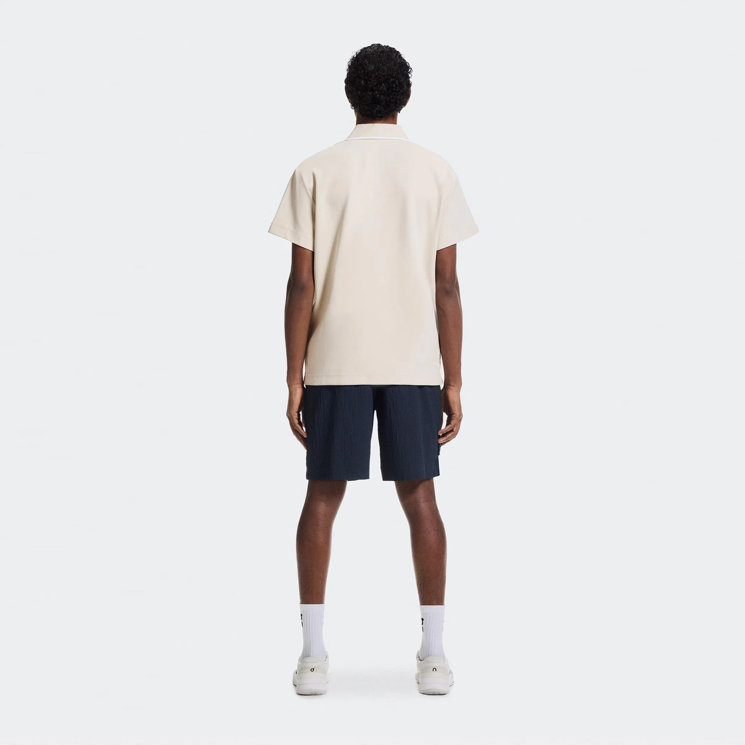 Courtside Polo Herrar - beige, vit - Image 3