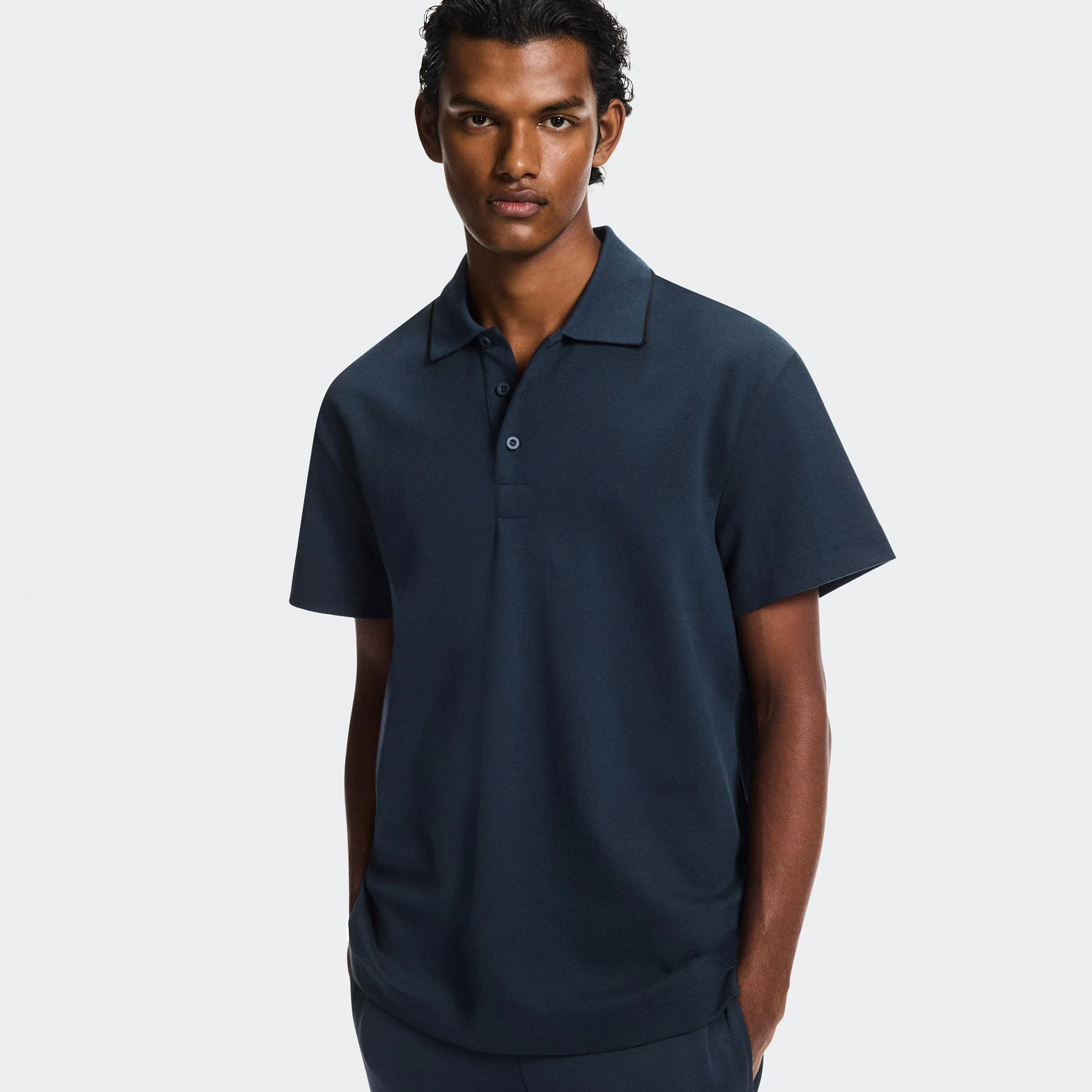 Courtside Polo Herrar - mörkblå