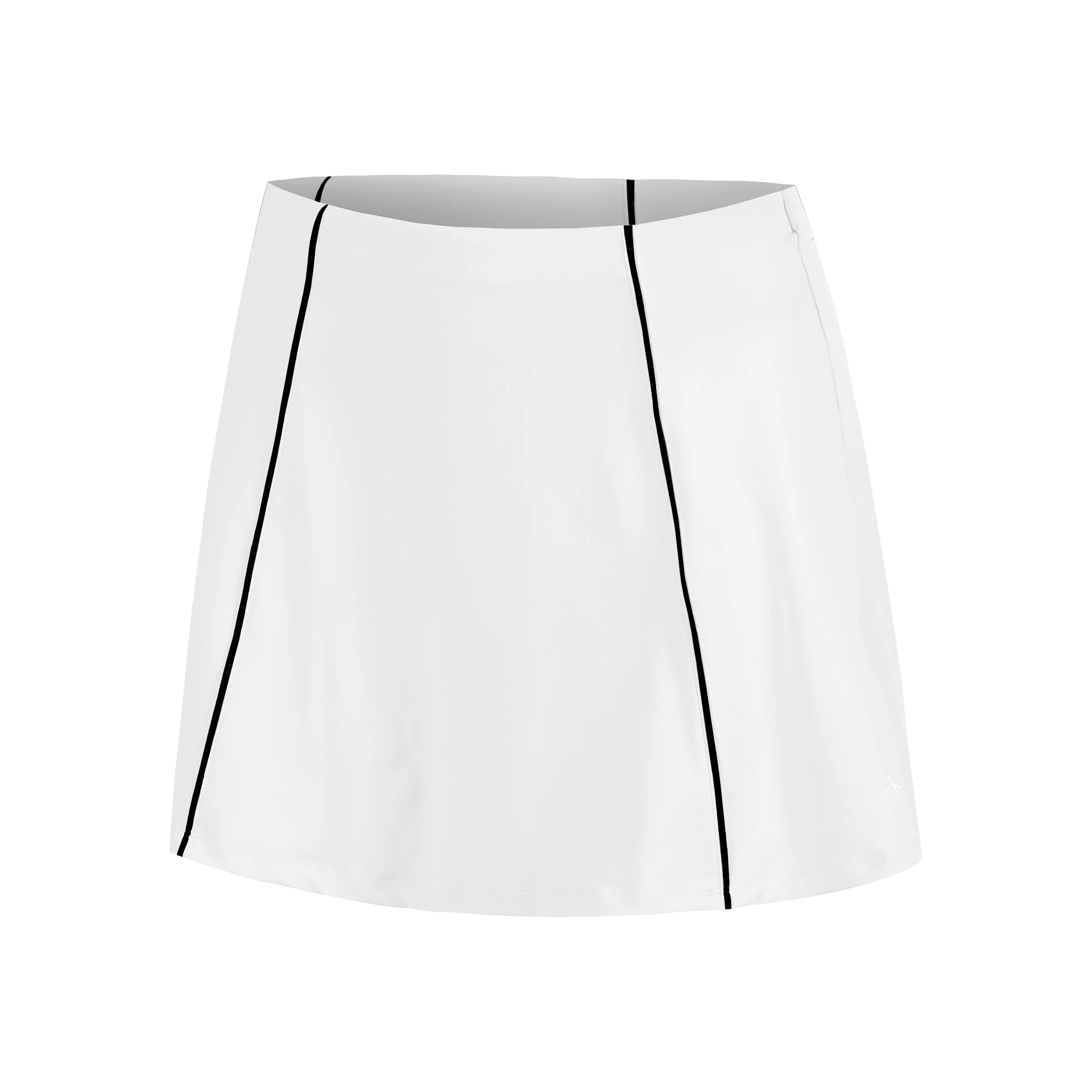 Colorblock Flounce Kjol Damer-Vit