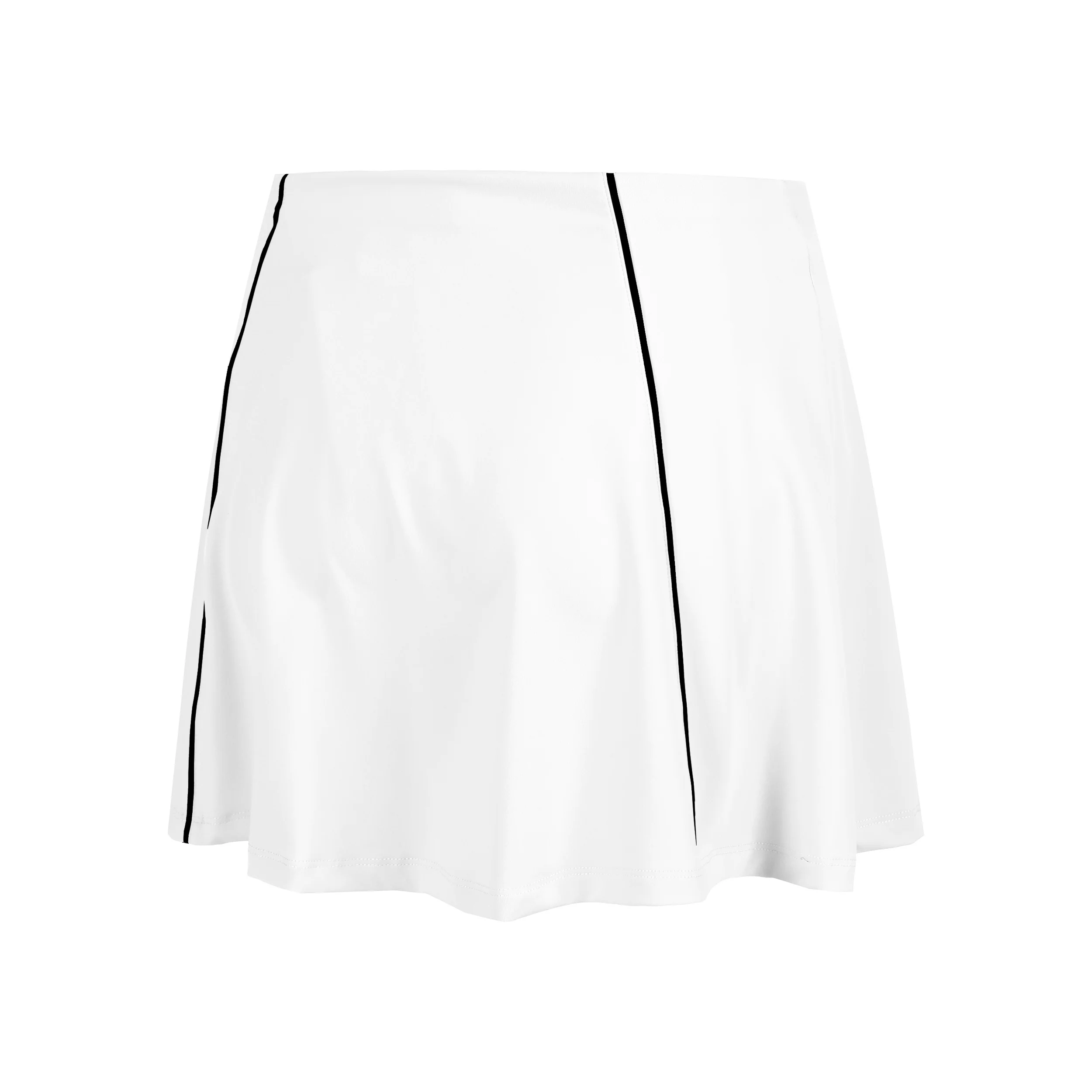 Colorblock Flounce Kjol Damer-Vit - Image 2