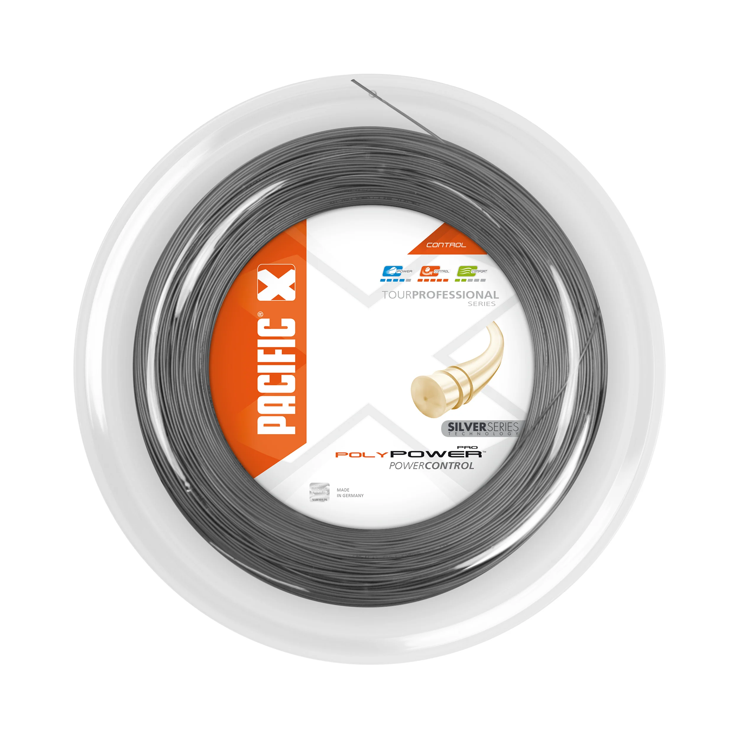 Poly Power Pro Silver Series Strängrulle 200m-Silver