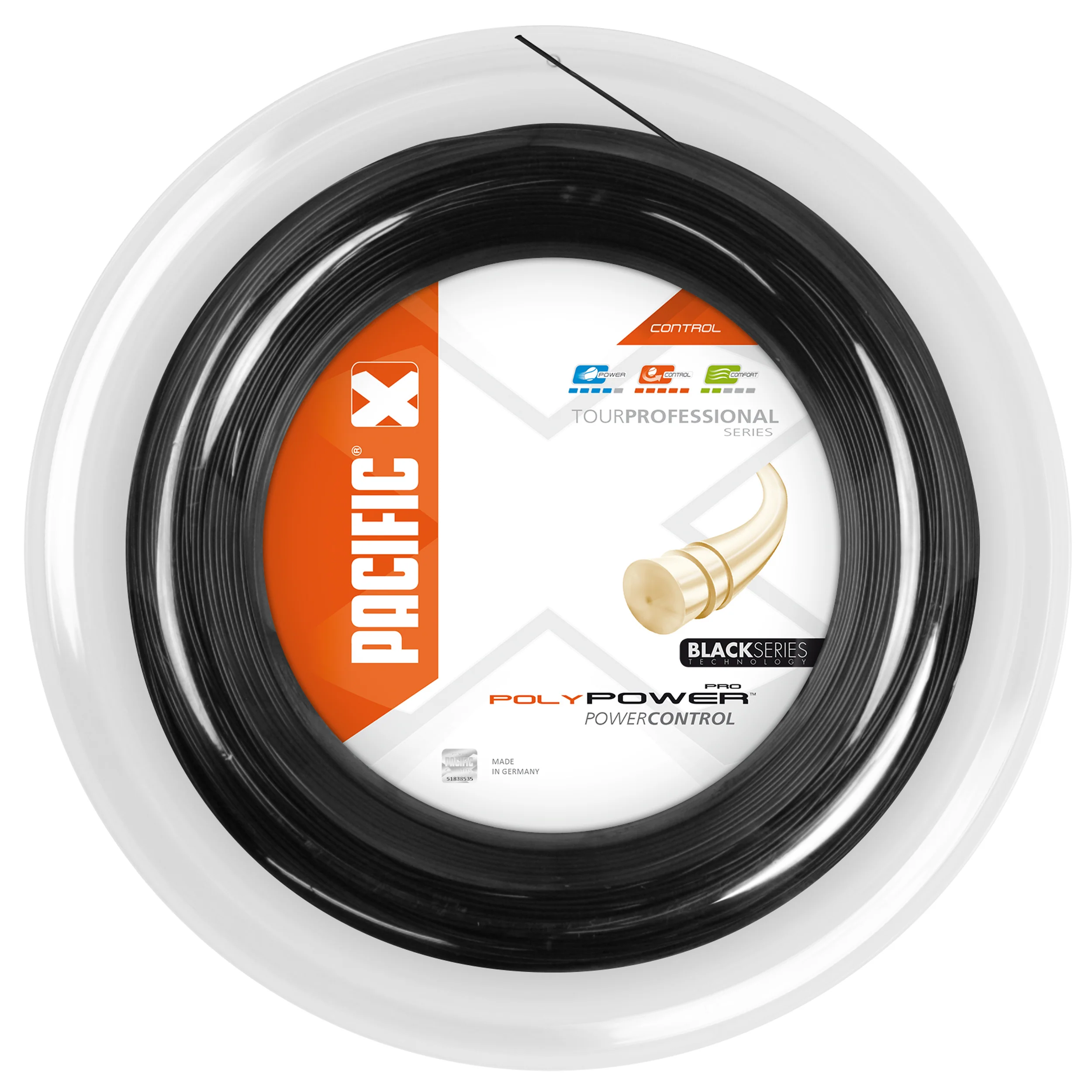 Poly Power Pro Strängrulle 200m-Svart
