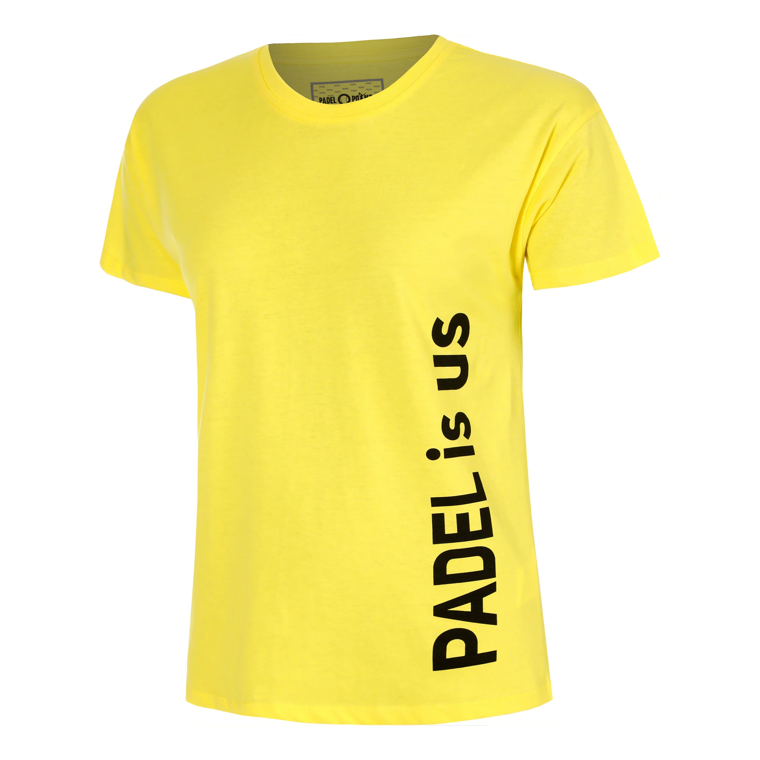 Padel Is Us T-shirt Damer-Gul,Svart