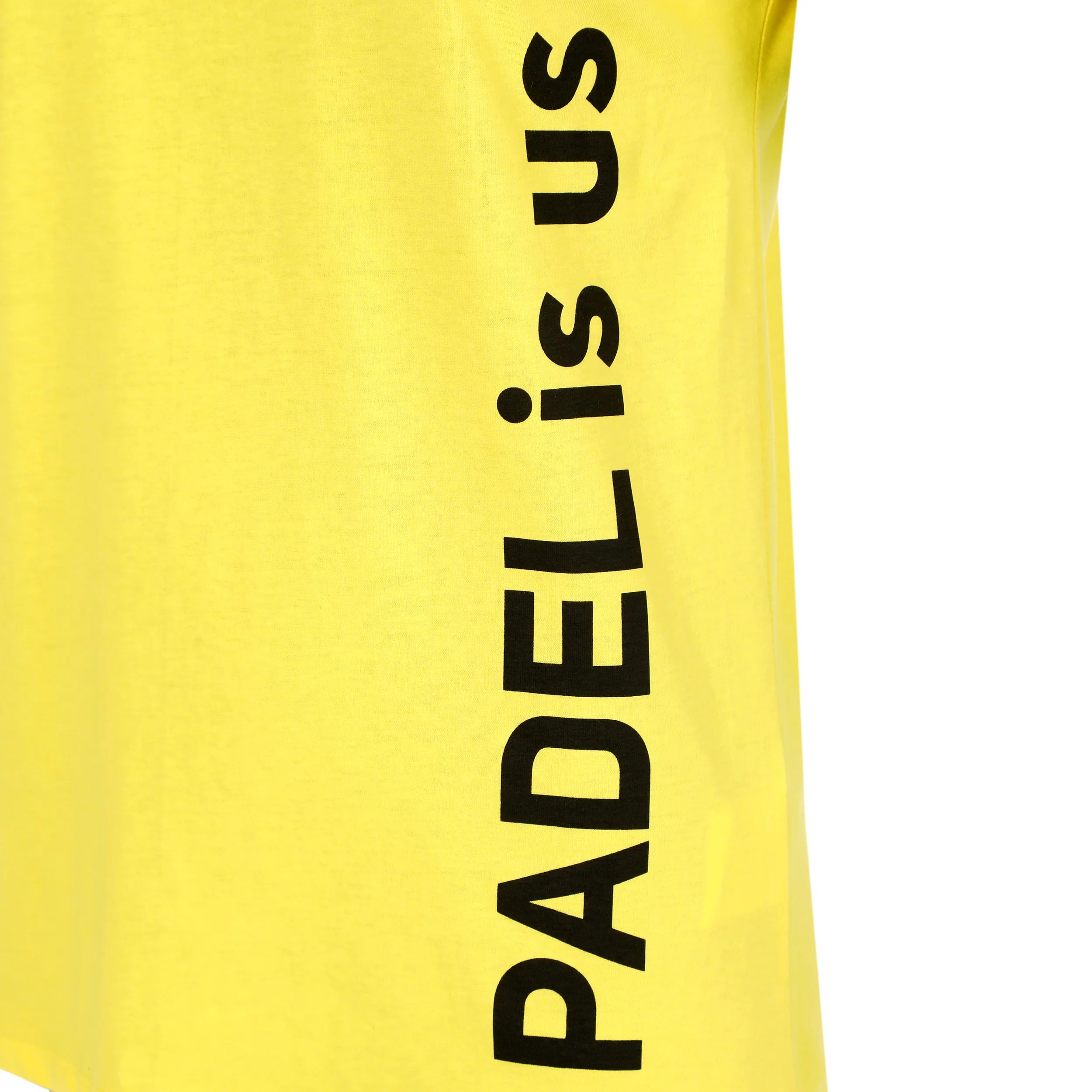 Padel Is Us T-shirt Damer-Gul,Svart - Image 3