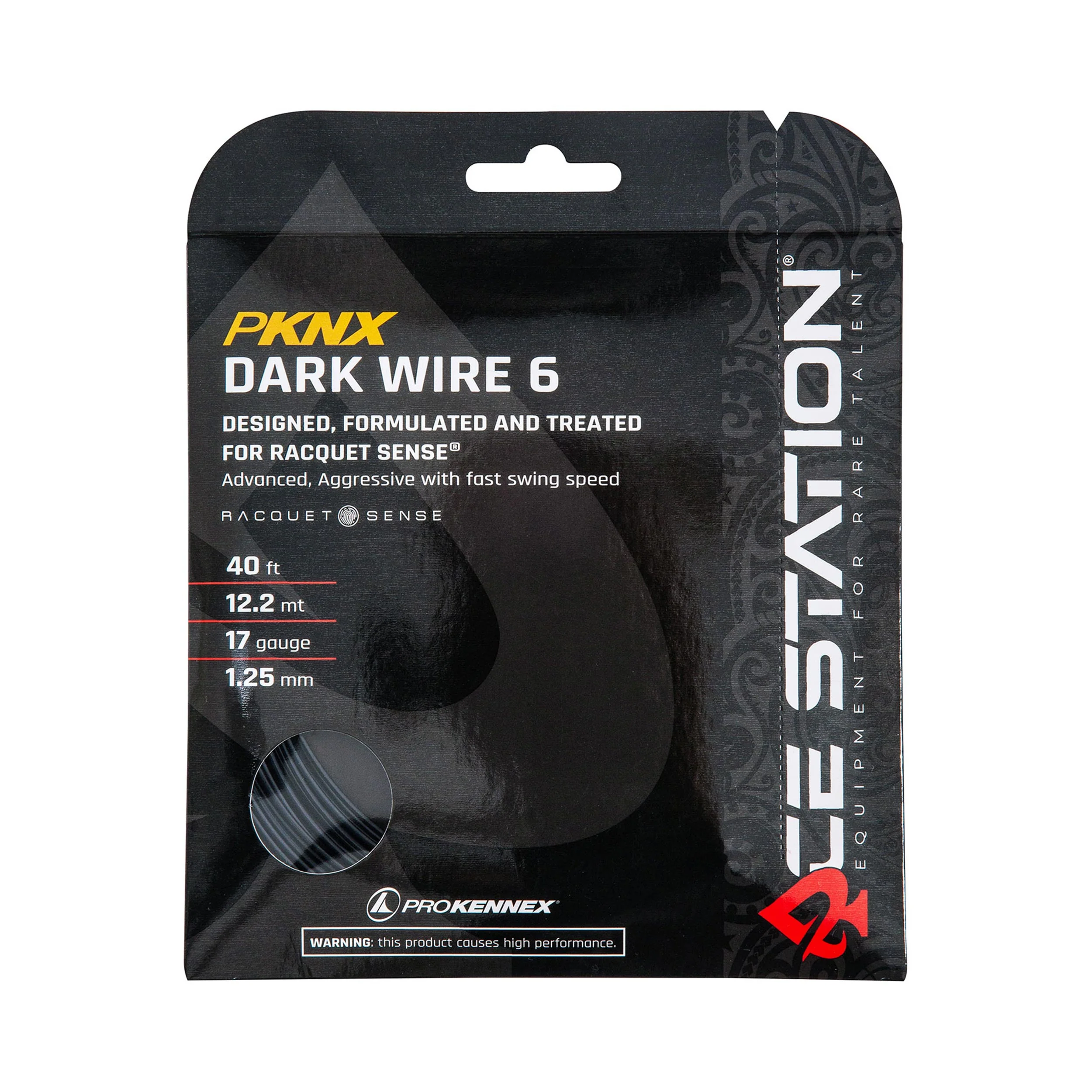 Dark Wire 6 Strängset 12,2m-Svart