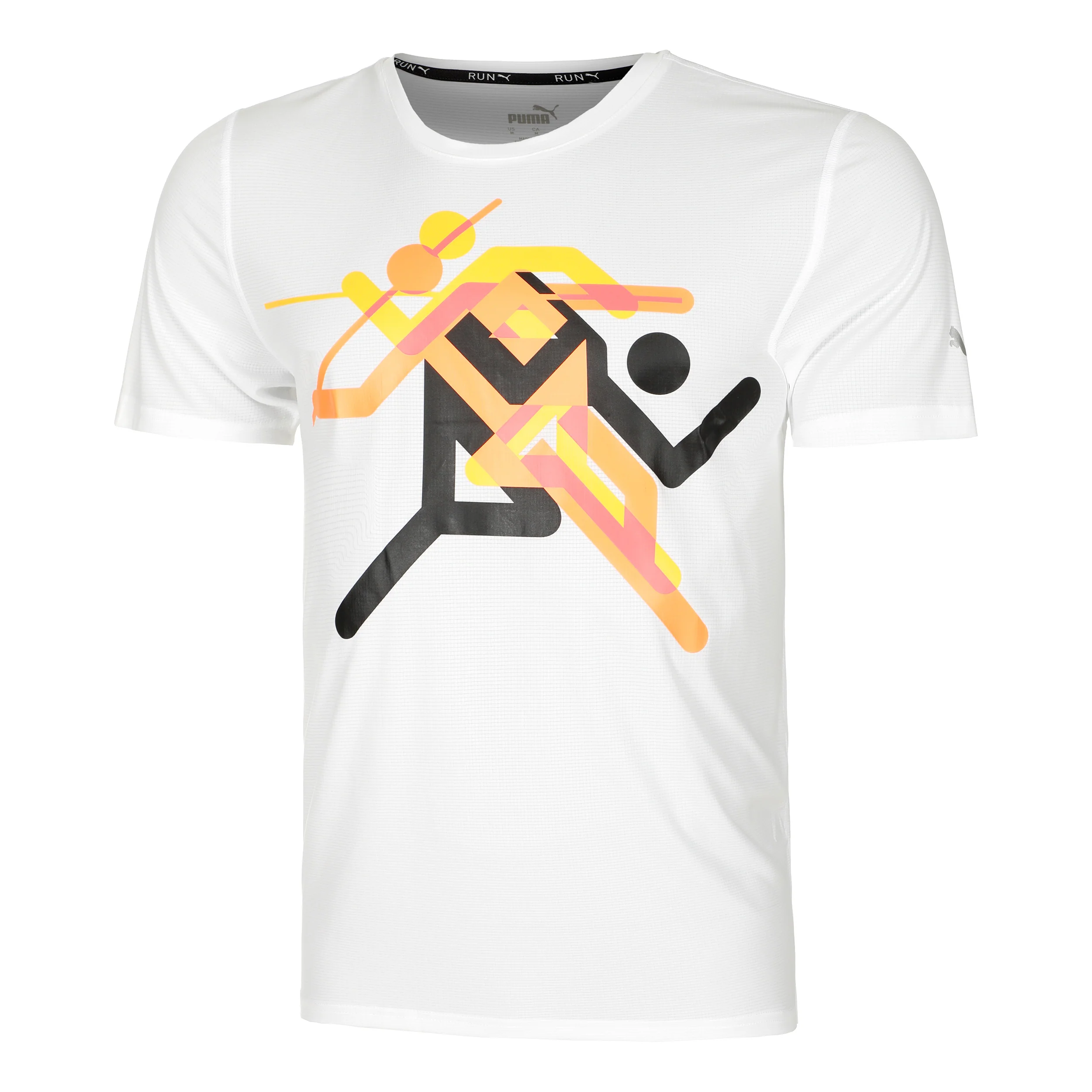 Run Faster Icons Graphic Löpartröja Herrar-Vit,Flerfärgad