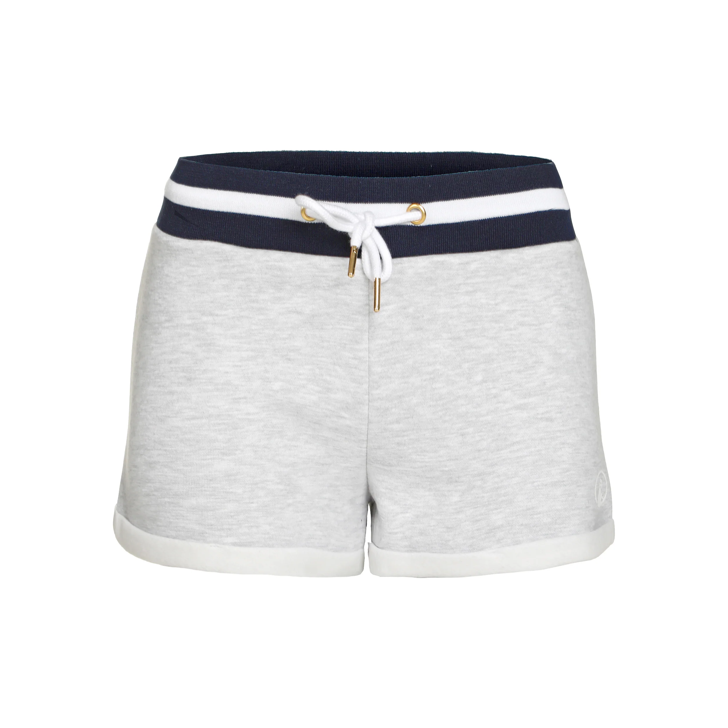 Basic Shorts Damer-Ljusgrå,Mörkblå