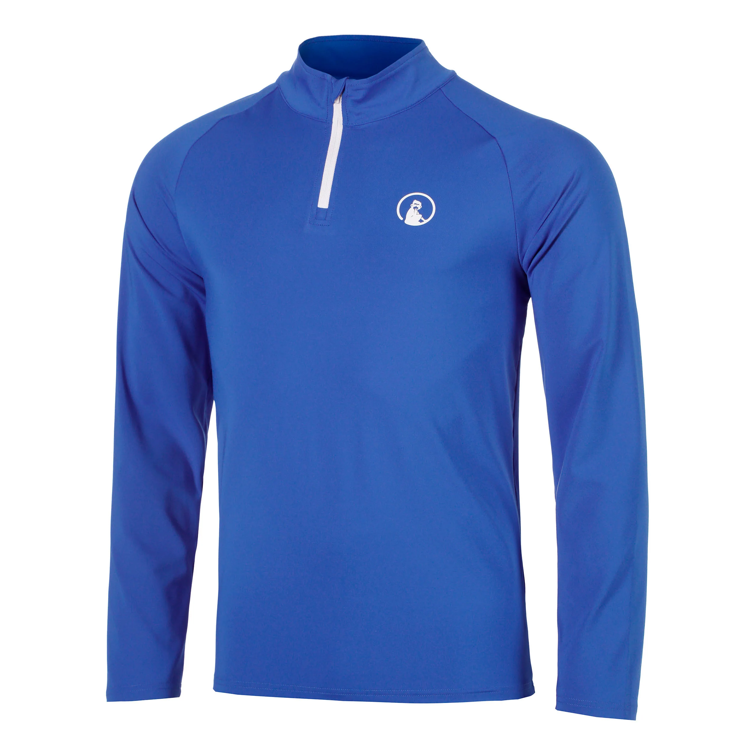 Big Serve 1/4 Zip Långärmat Herrar - blå, vit