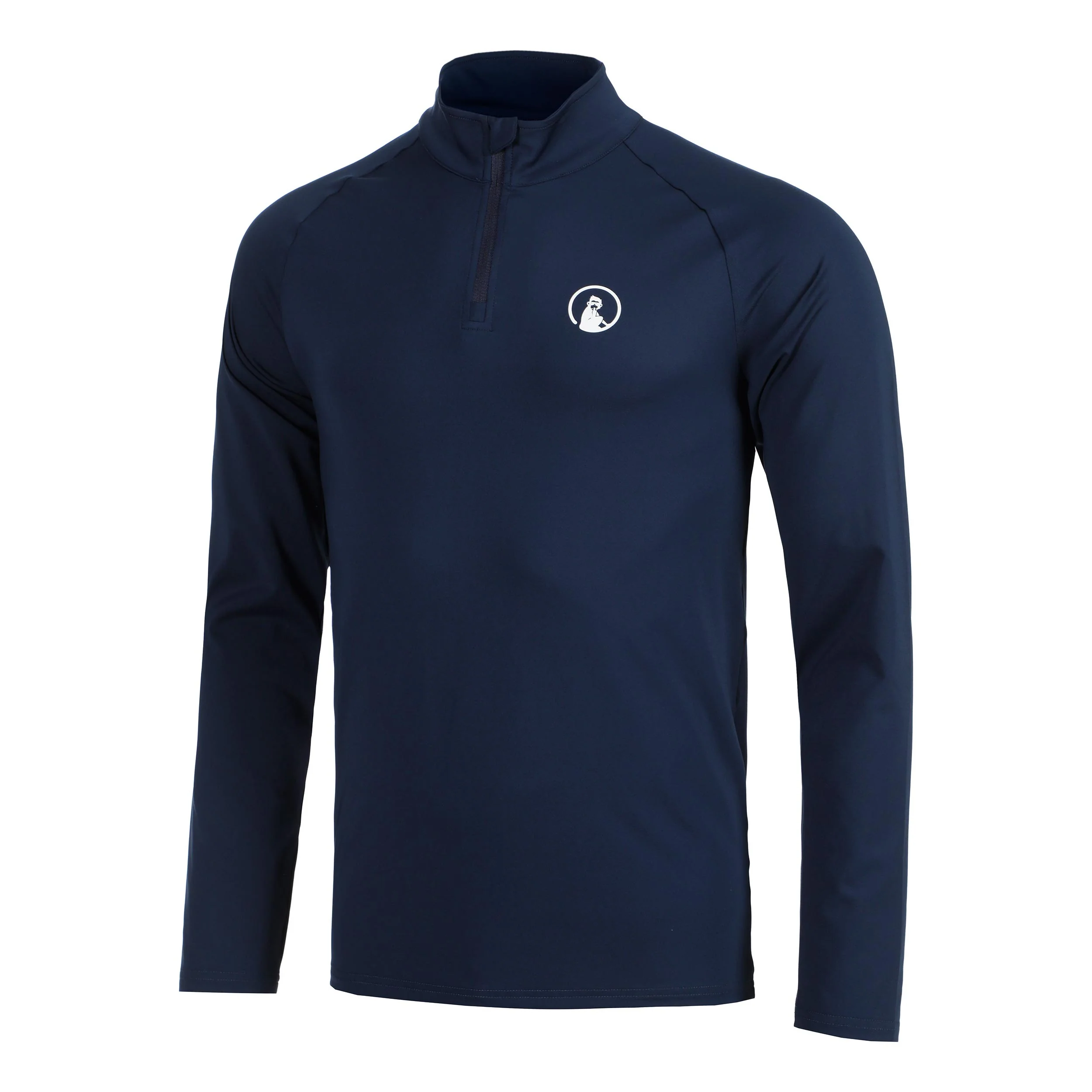 Big Serve 1/4 Zip Långärmat Herrar-mörkblå