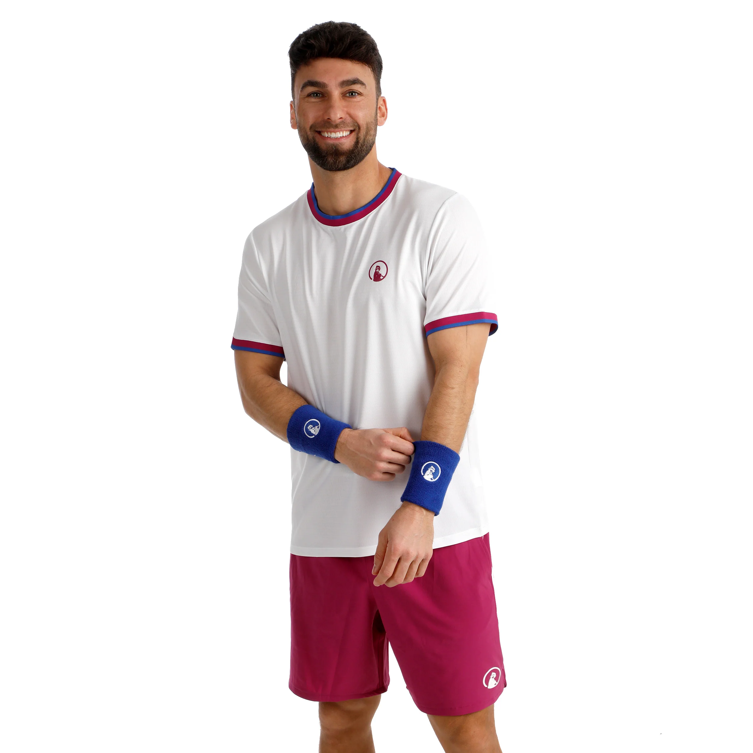 Break Ringer T-shirt Herrar-vit, berry - Image 6