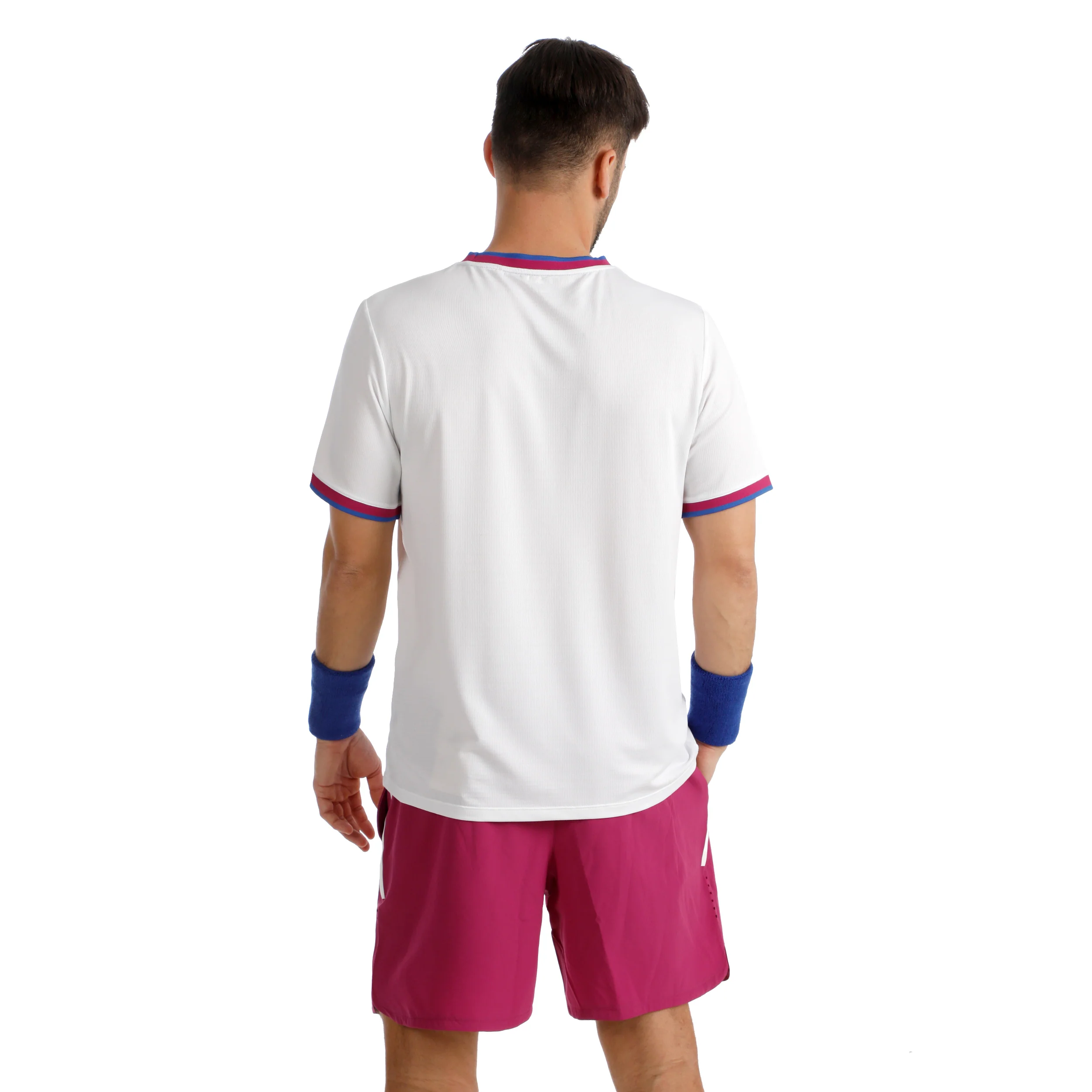 Break Ringer T-shirt Herrar-vit, berry - Image 7