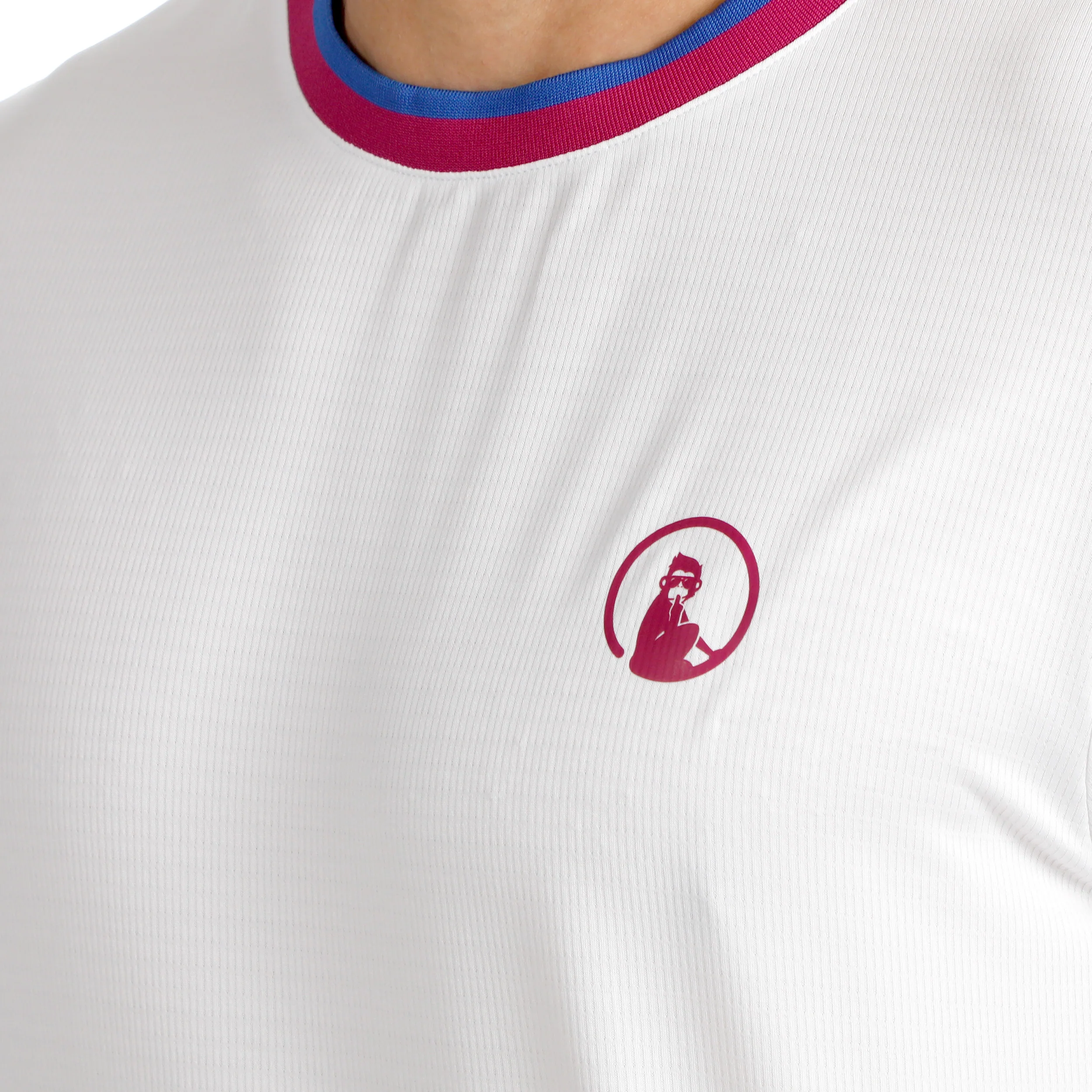 Break Ringer T-shirt Herrar-vit, berry - Image 8