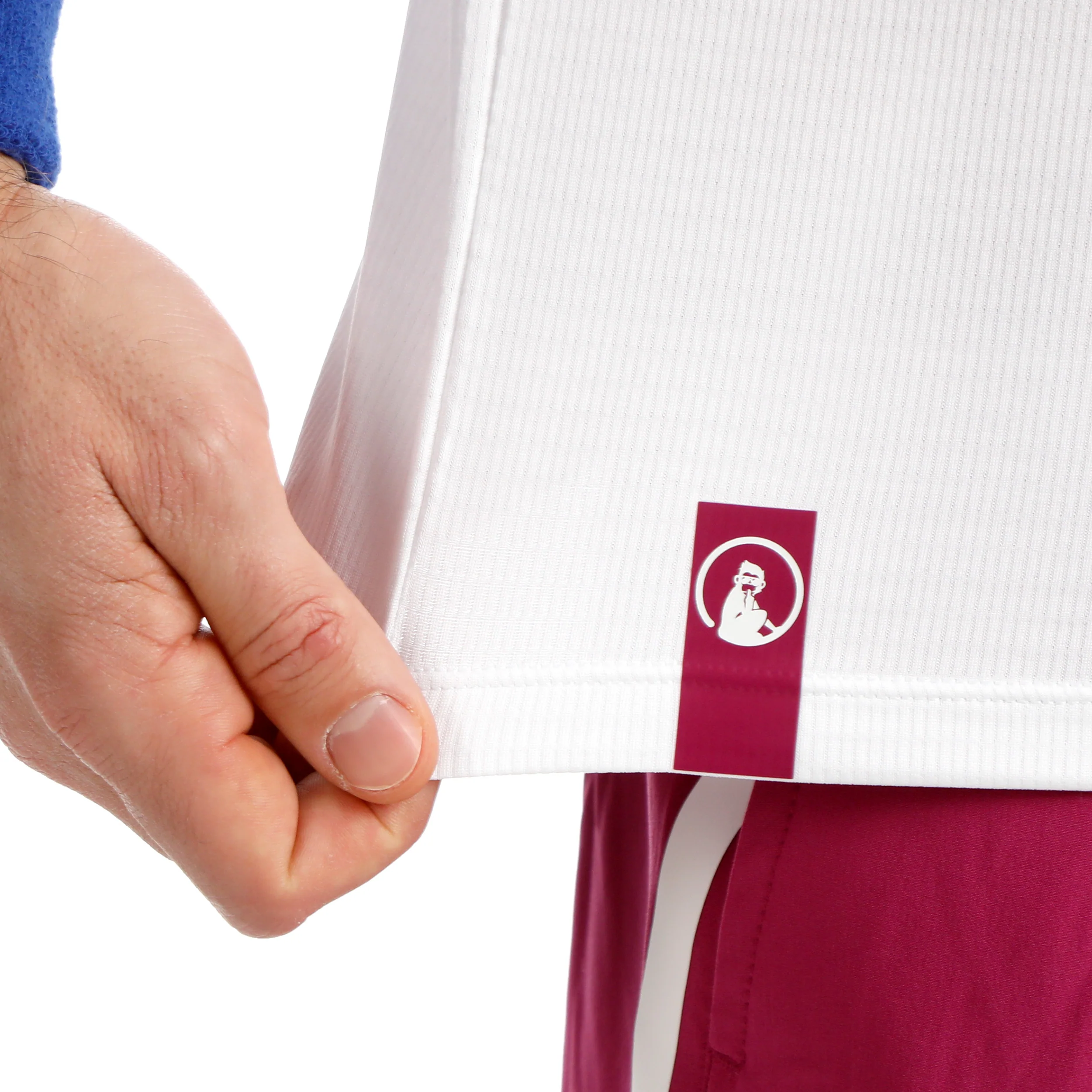 Break Ringer T-shirt Herrar-vit, berry - Image 9