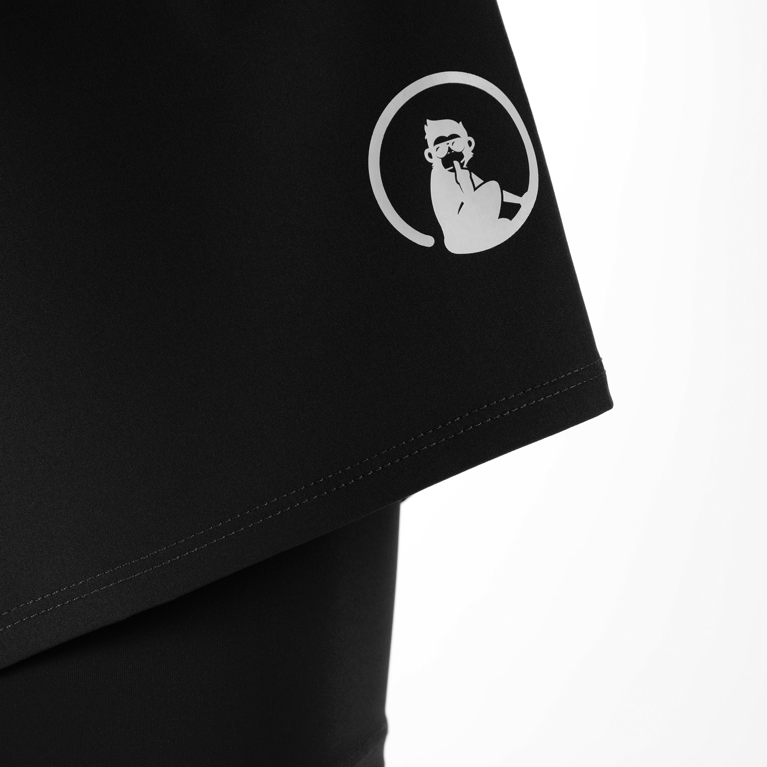 Challenger 2in1 7inch Shorts Herrar-Svart,Vit - Image 4