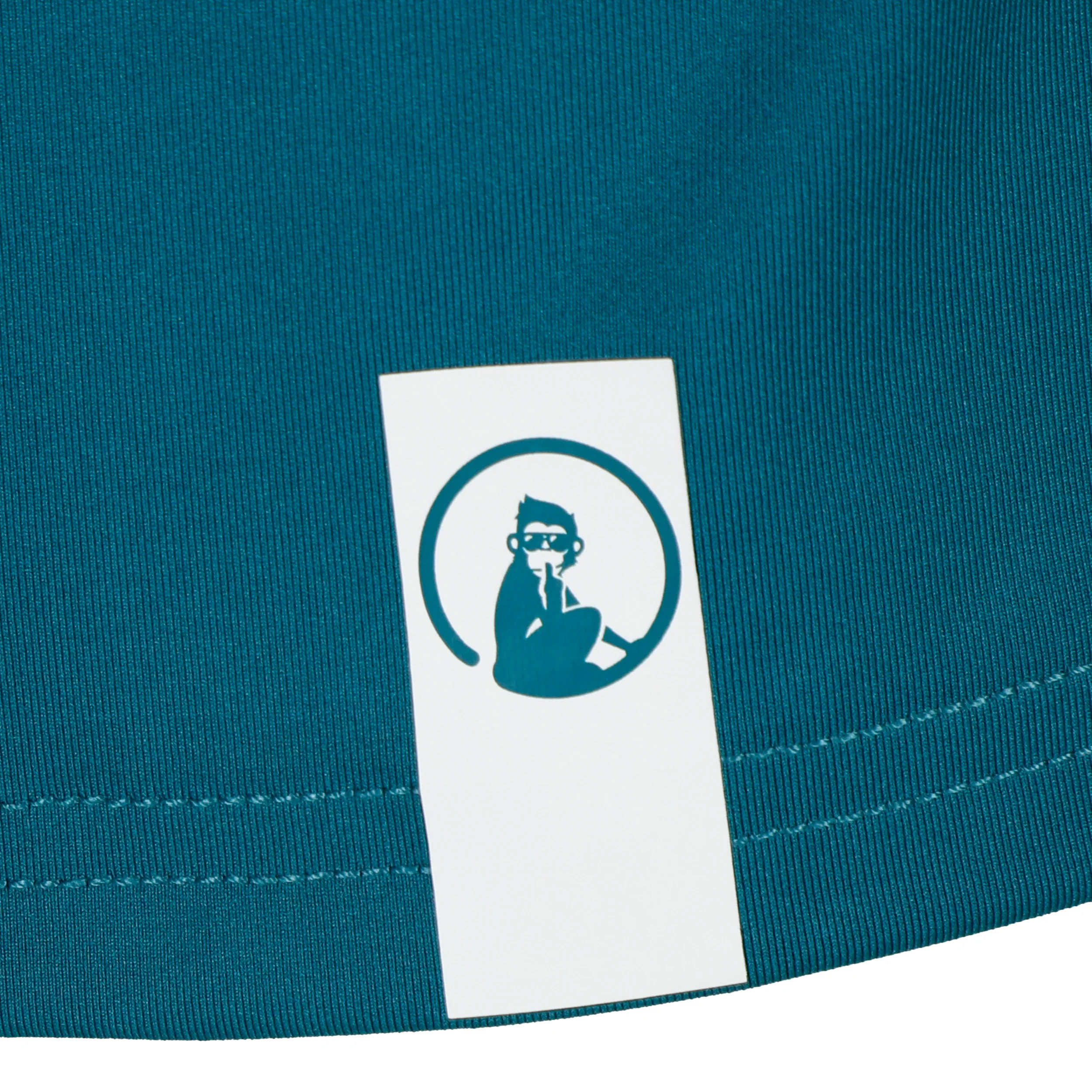 Create Big Serve 1/4 Zip Långärmat Herrar-Petrol,Vit - Image 4