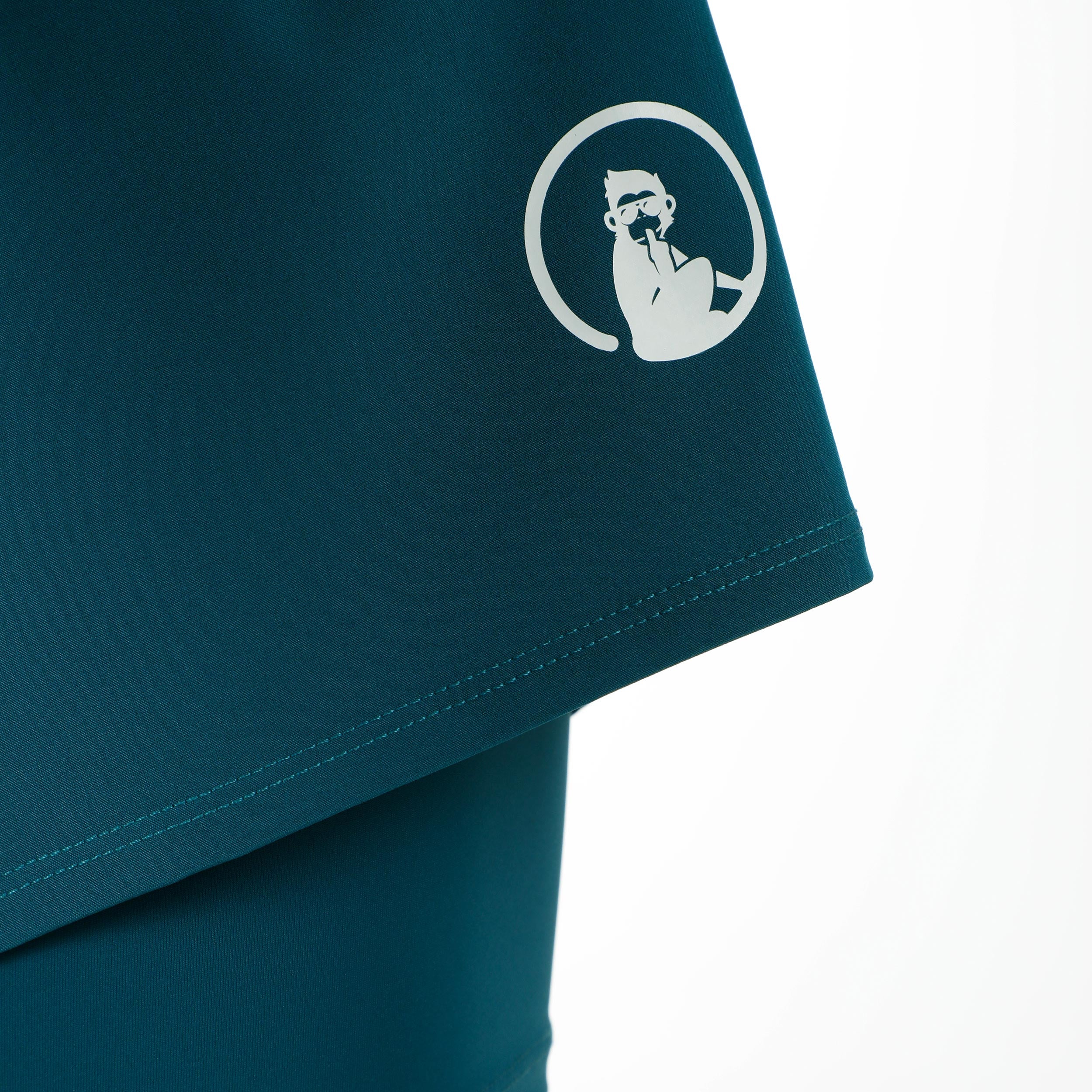 Create Challenger 2in1 7inch Shorts Herrar-Petrol,Vit - Image 4