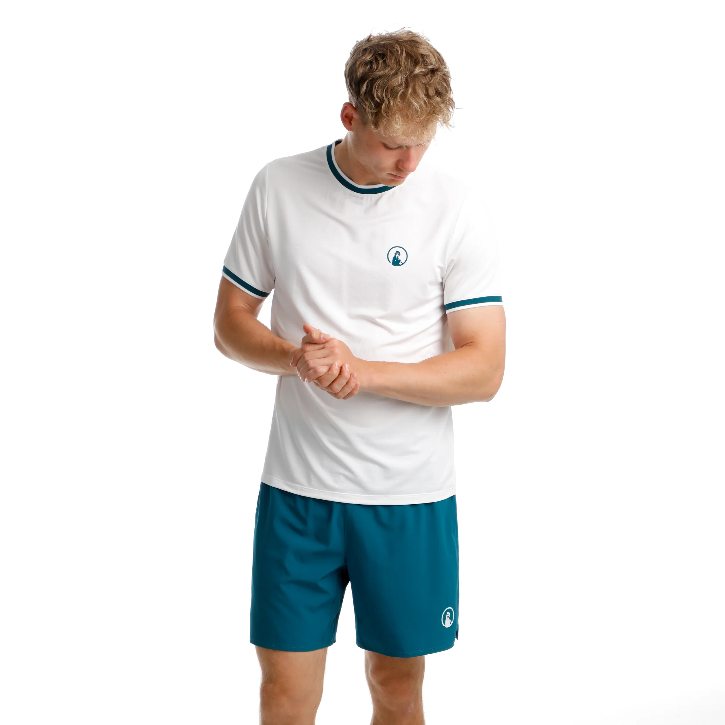 Create Challenger 2in1 7inch Shorts Herrar-Petrol,Vit - Image 6