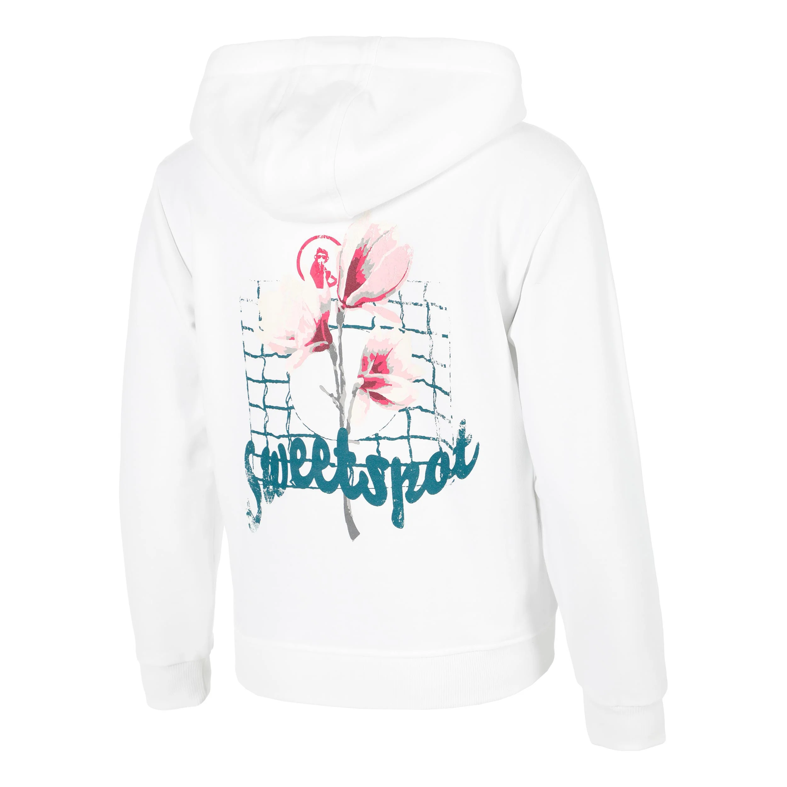 Create Flower Zip Sweat-jacka Damer-Vit,Flerfärgad - Image 3