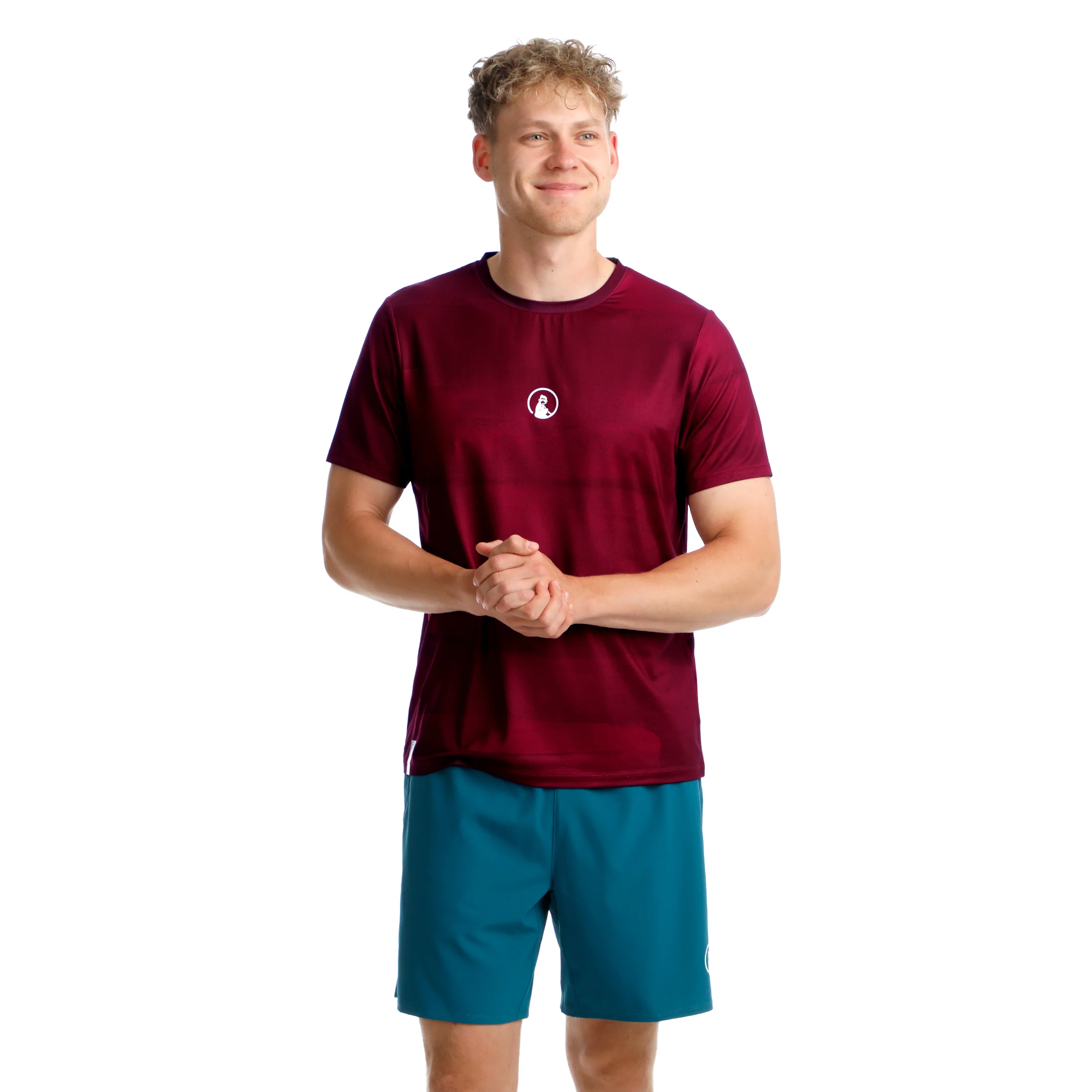 Create Receiver Wipe T-shirt Herrar-Rött Vin,Vit - Image 5