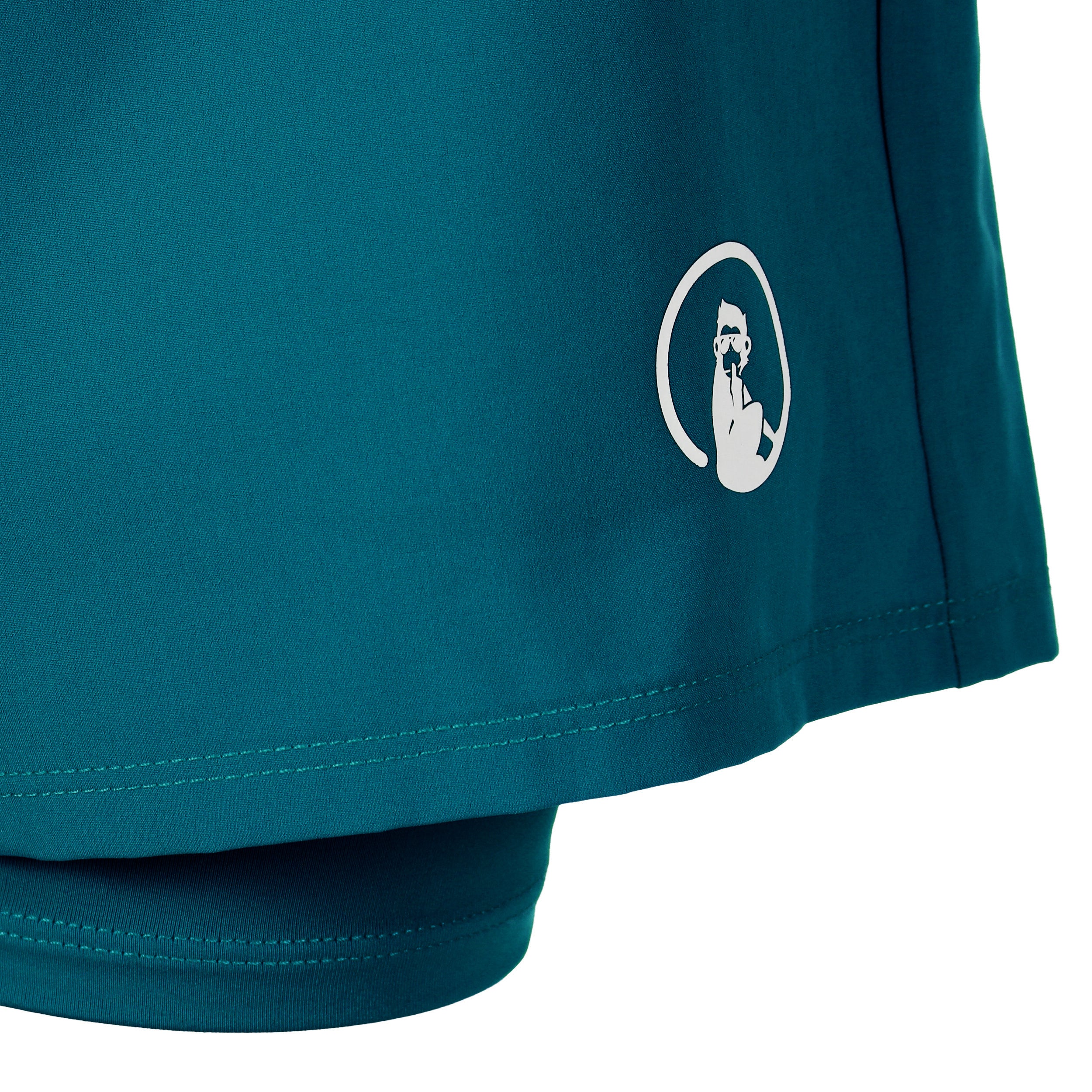 Create Rematch 2in1 Shorts Damer-Petrol,Vit - Image 3