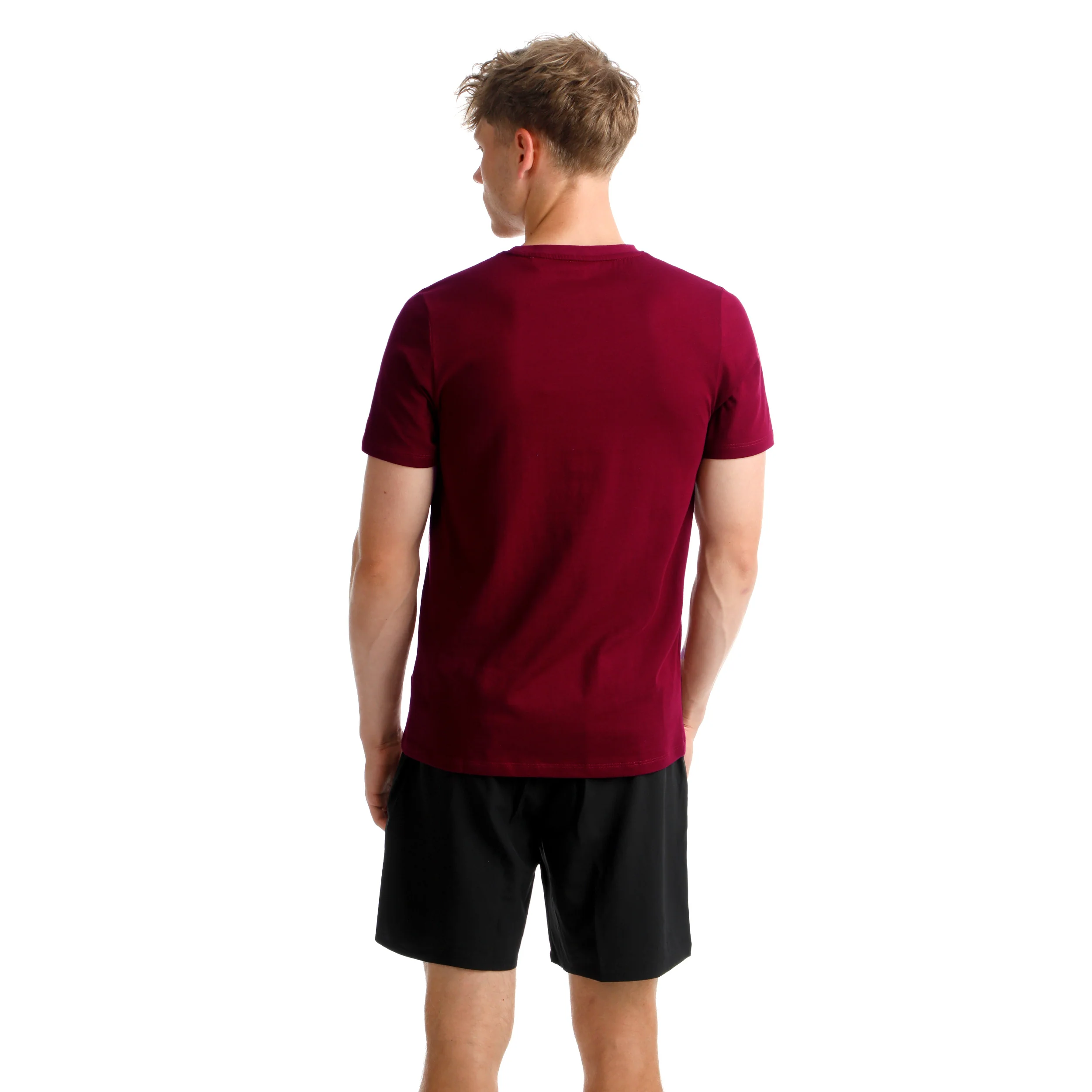 Create Trainings T-shirt Herrar-Rött Vin,Vit - Image 6