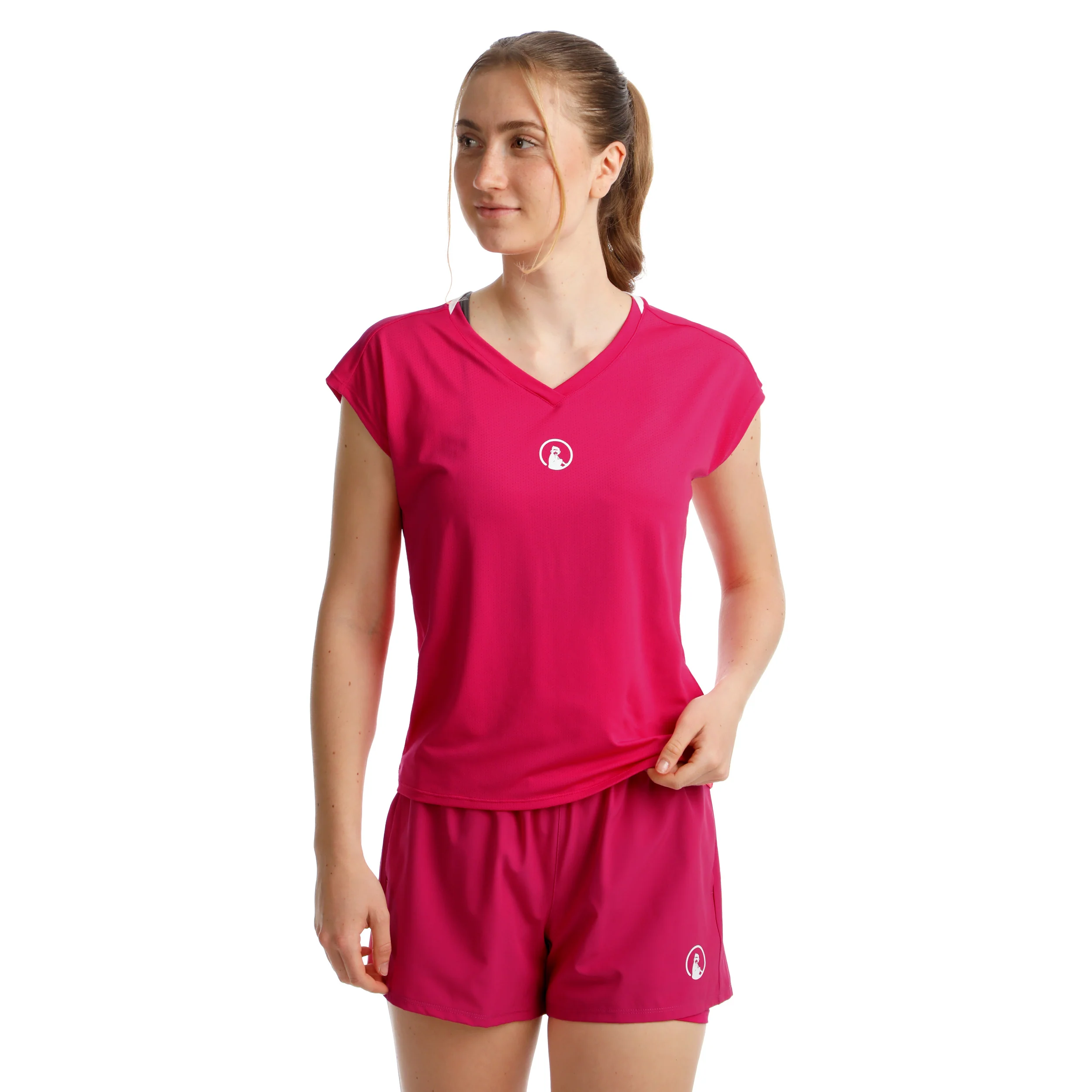 Create Volley T-shirt Damer-Pink,Vit - Image 5