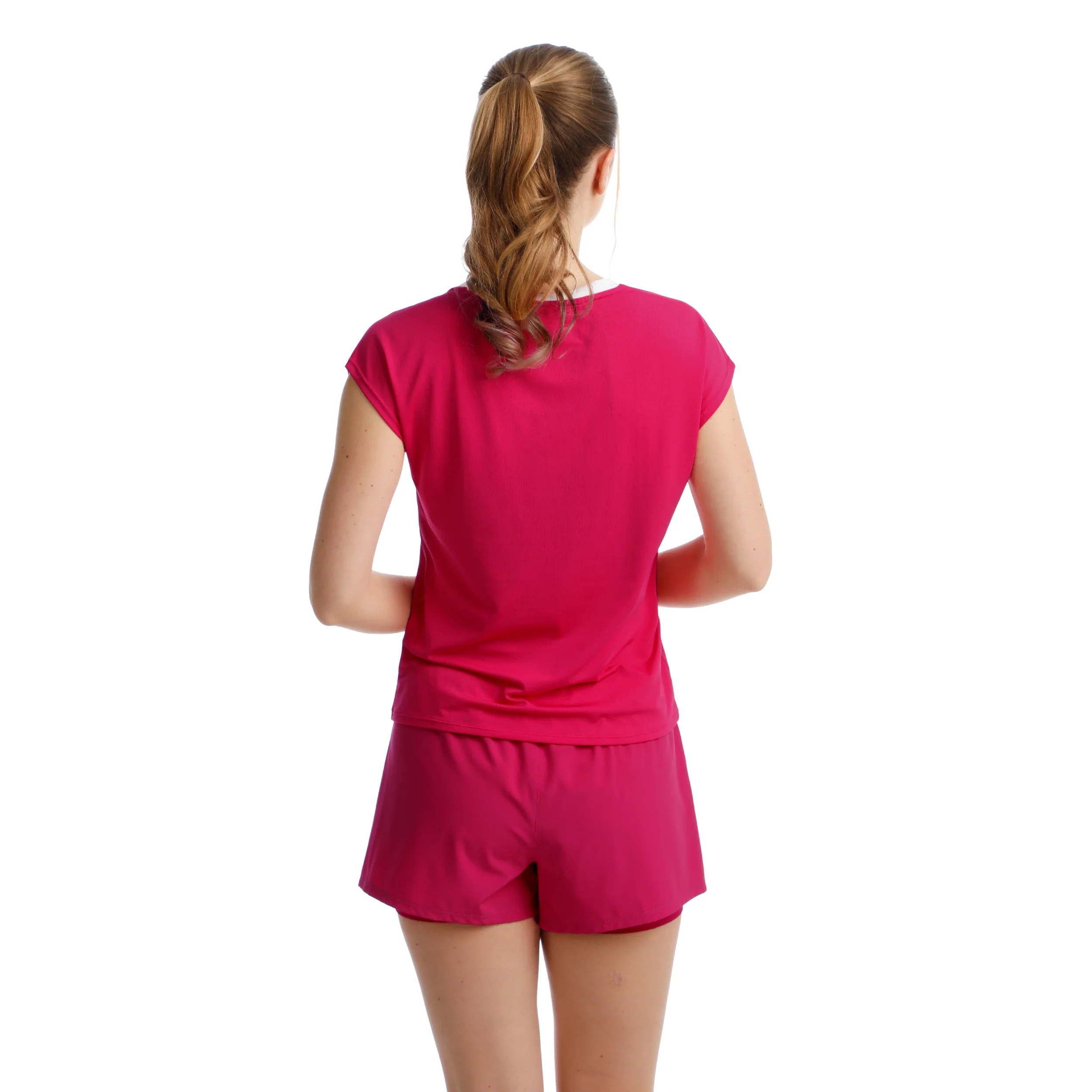 Create Volley T-shirt Damer-Pink,Vit - Image 6