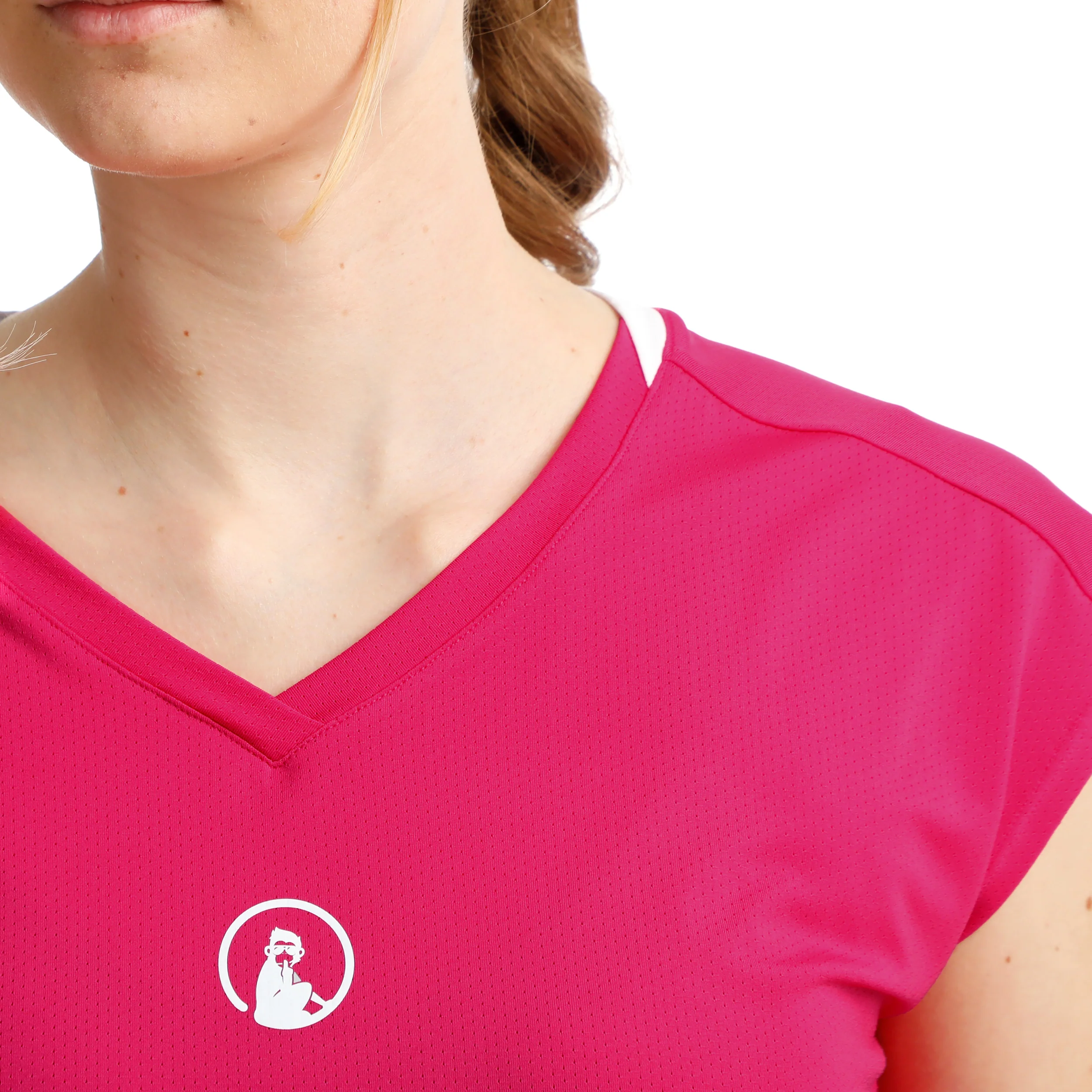 Create Volley T-shirt Damer-Pink,Vit - Image 7