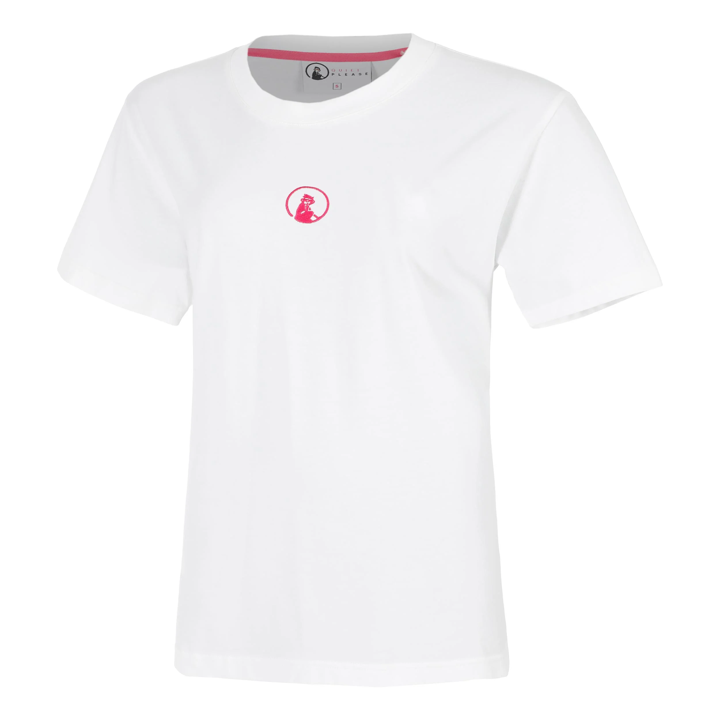 Create Wavy Boyfriend T-shirt Damer-Vit,Pink - Image 2