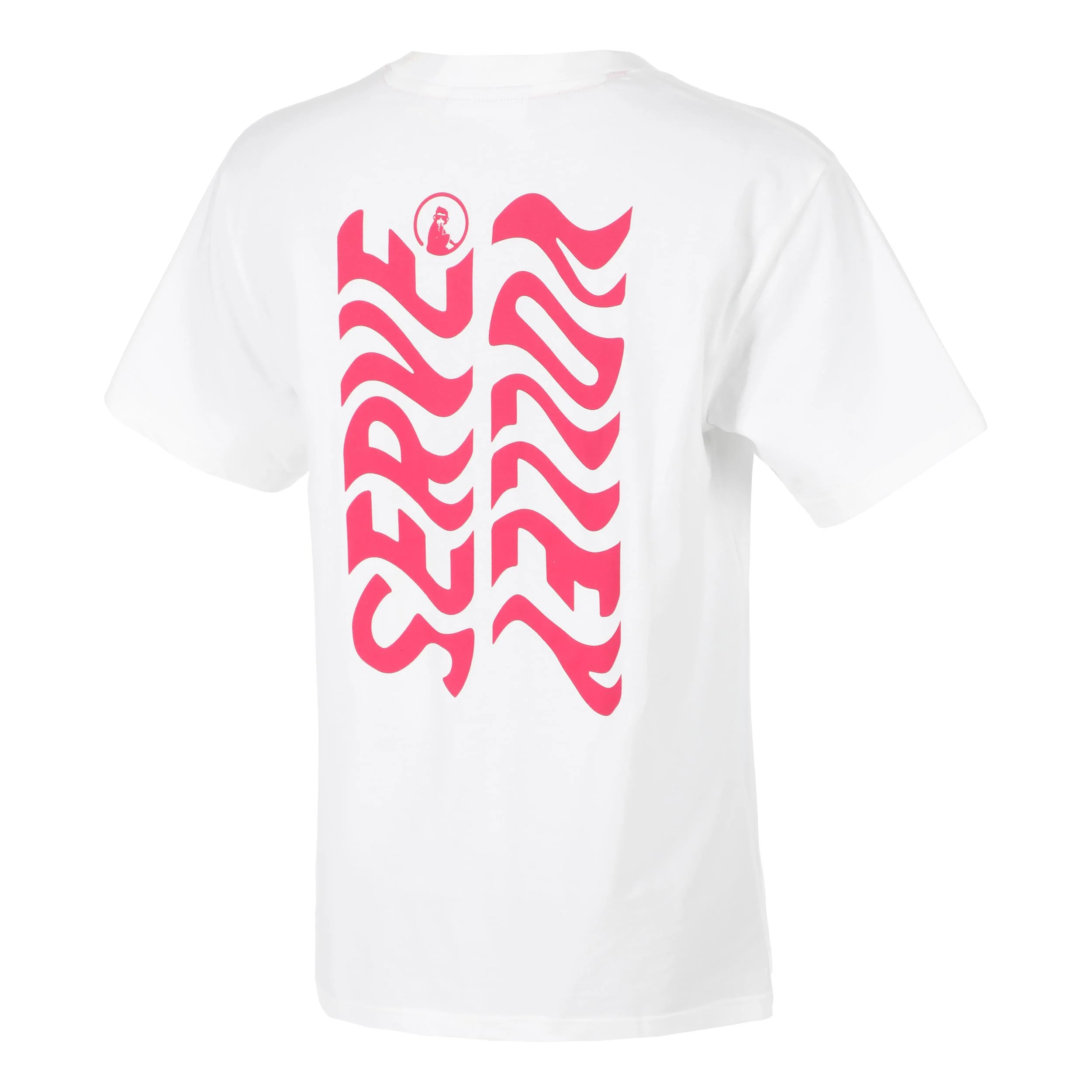 Create Wavy Boyfriend T-shirt Damer-Vit,Pink - Image 3