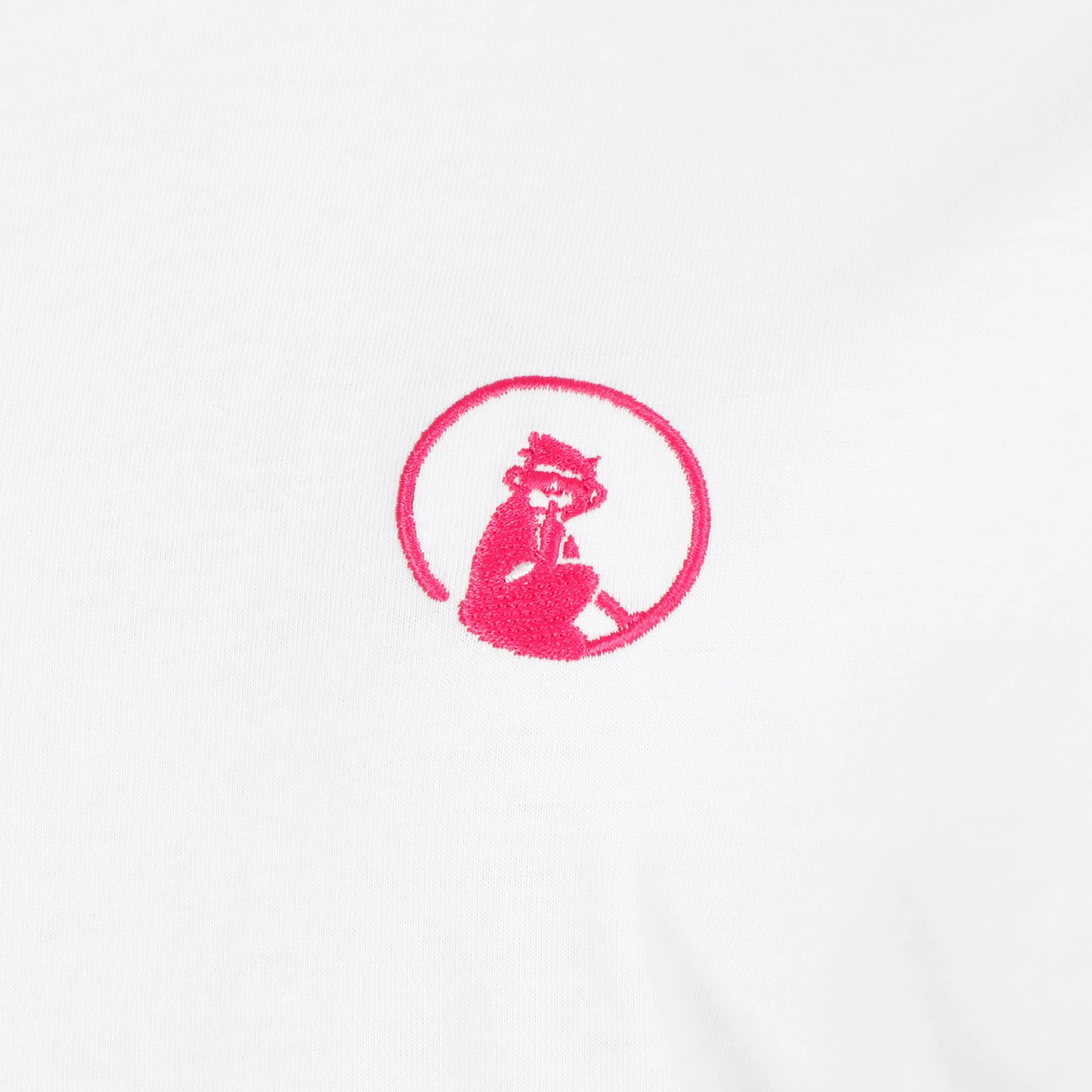 Create Wavy Boyfriend T-shirt Damer-Vit,Pink - Image 4