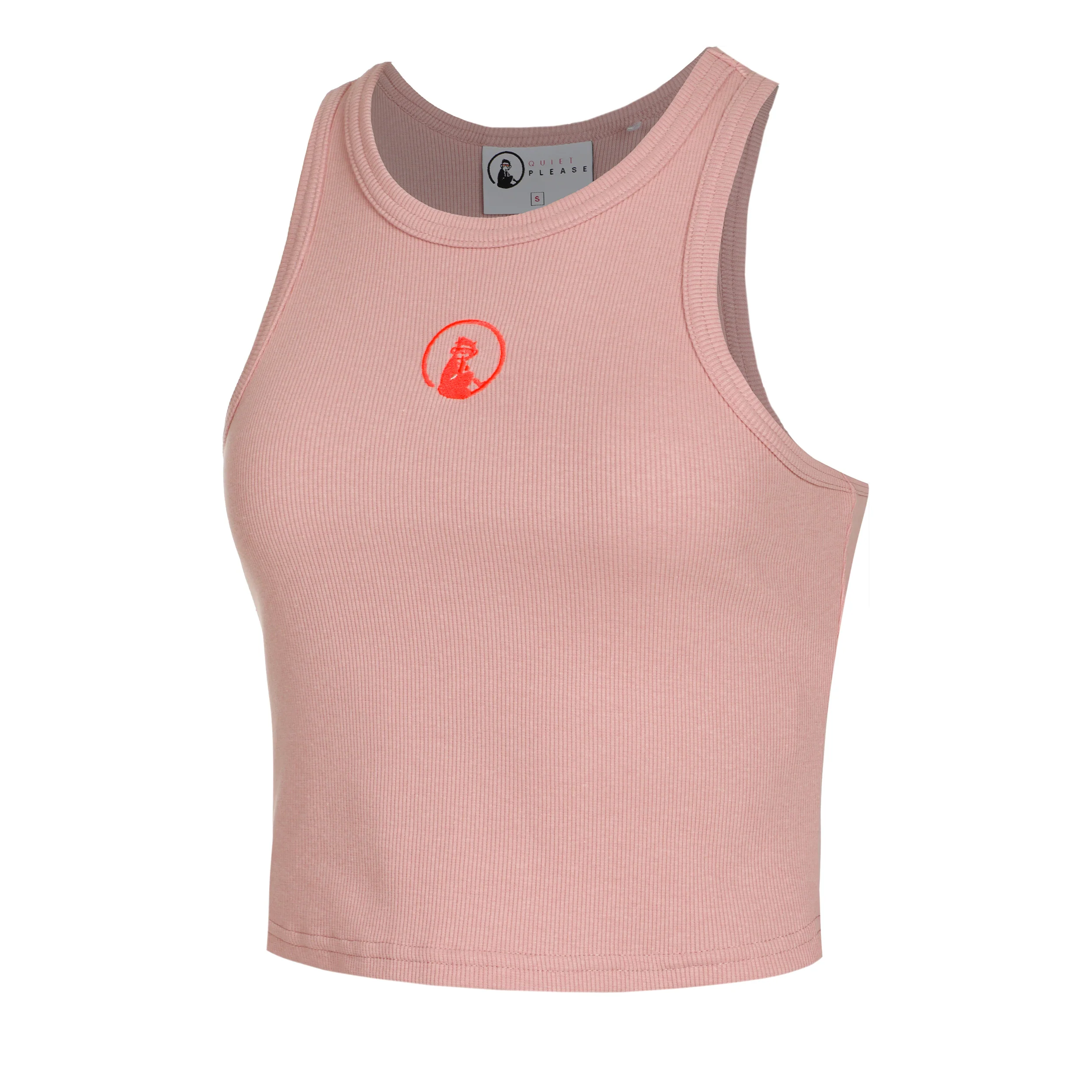 Crossroad Ribbed Linne Damer-Gammal Rosa,Röd