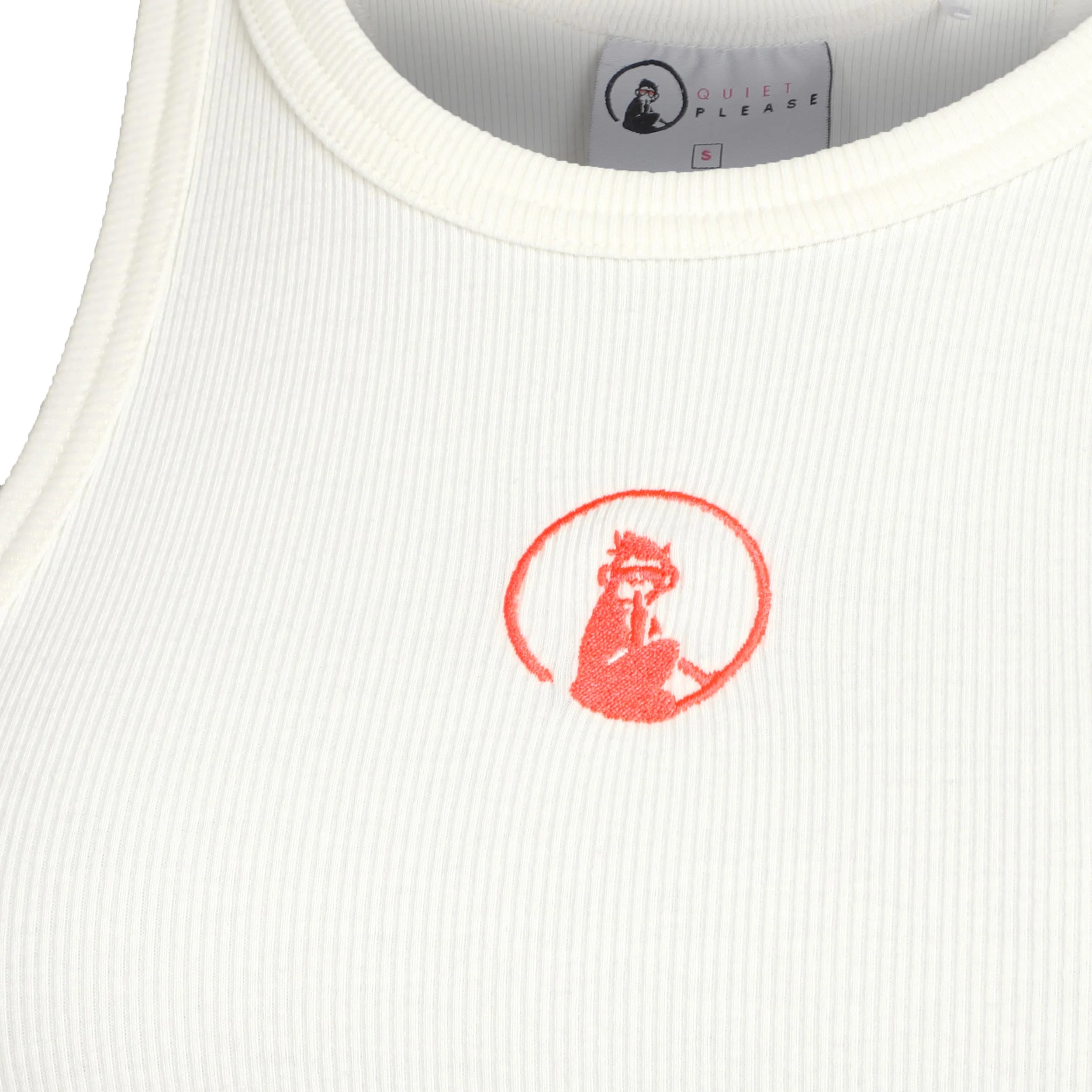 Crossroad Ribbed Linne Damer-Vit - Image 6