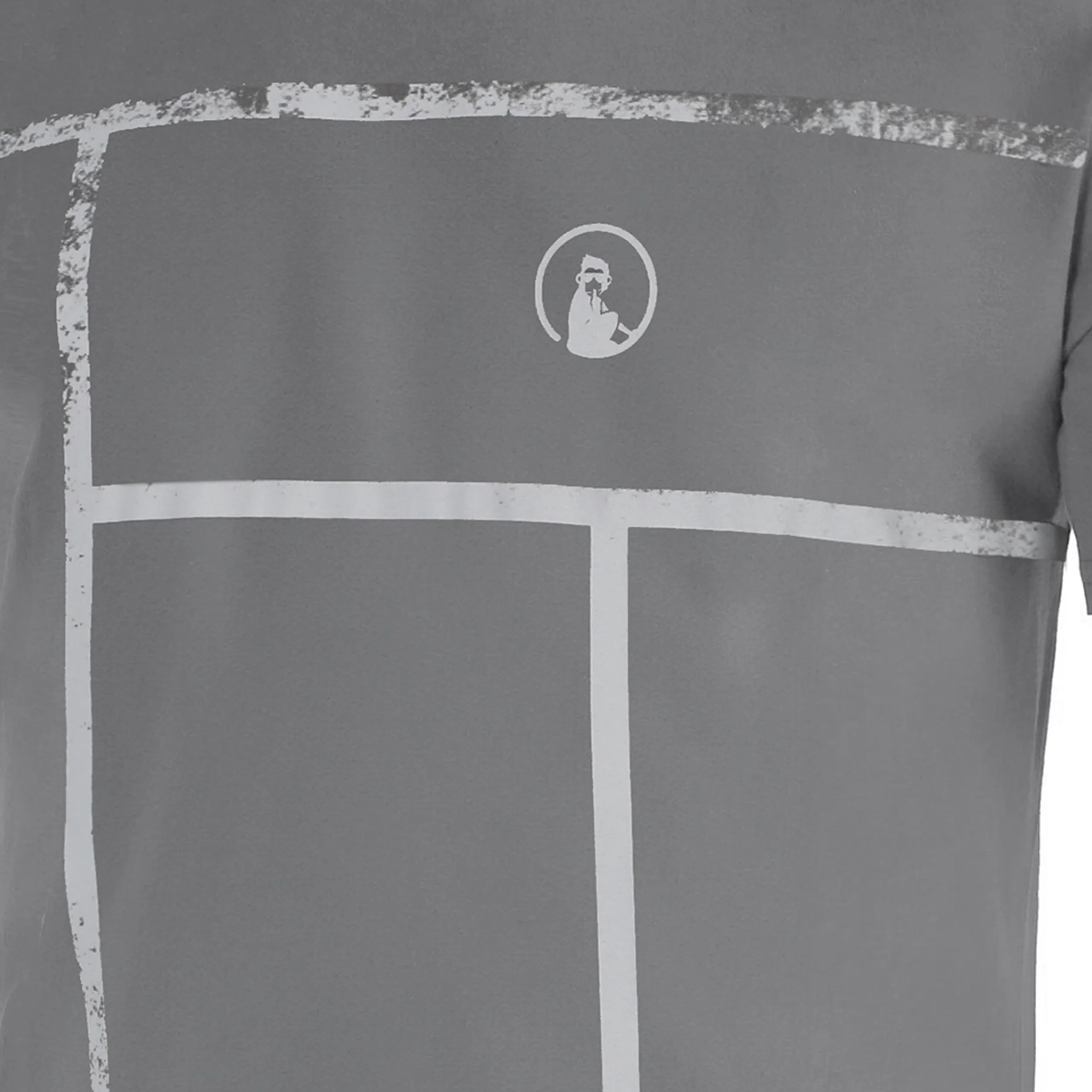 Crush Court T-shirt Herrar-mörkgrå, ljusgrå - Image 3