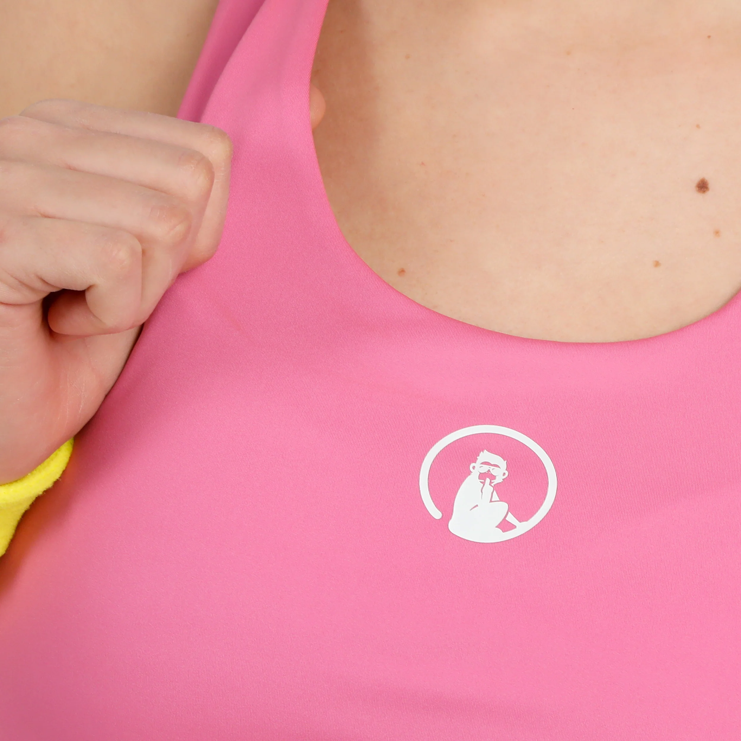 Crush Linne Damer - pink, vit - Image 6