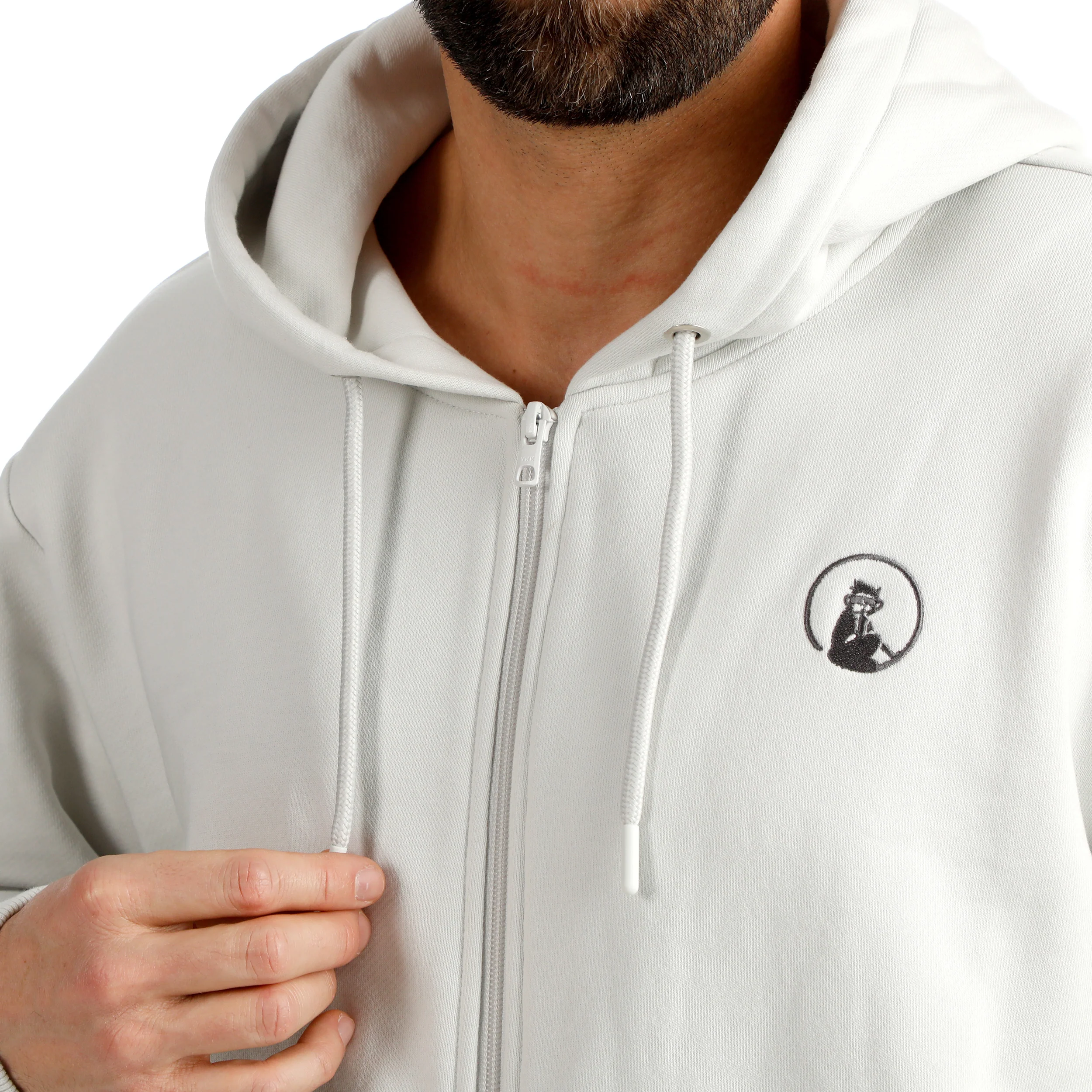 Crush On Court Essentials Sweat-jacka Herrar-ljusgrå, svart - Image 11