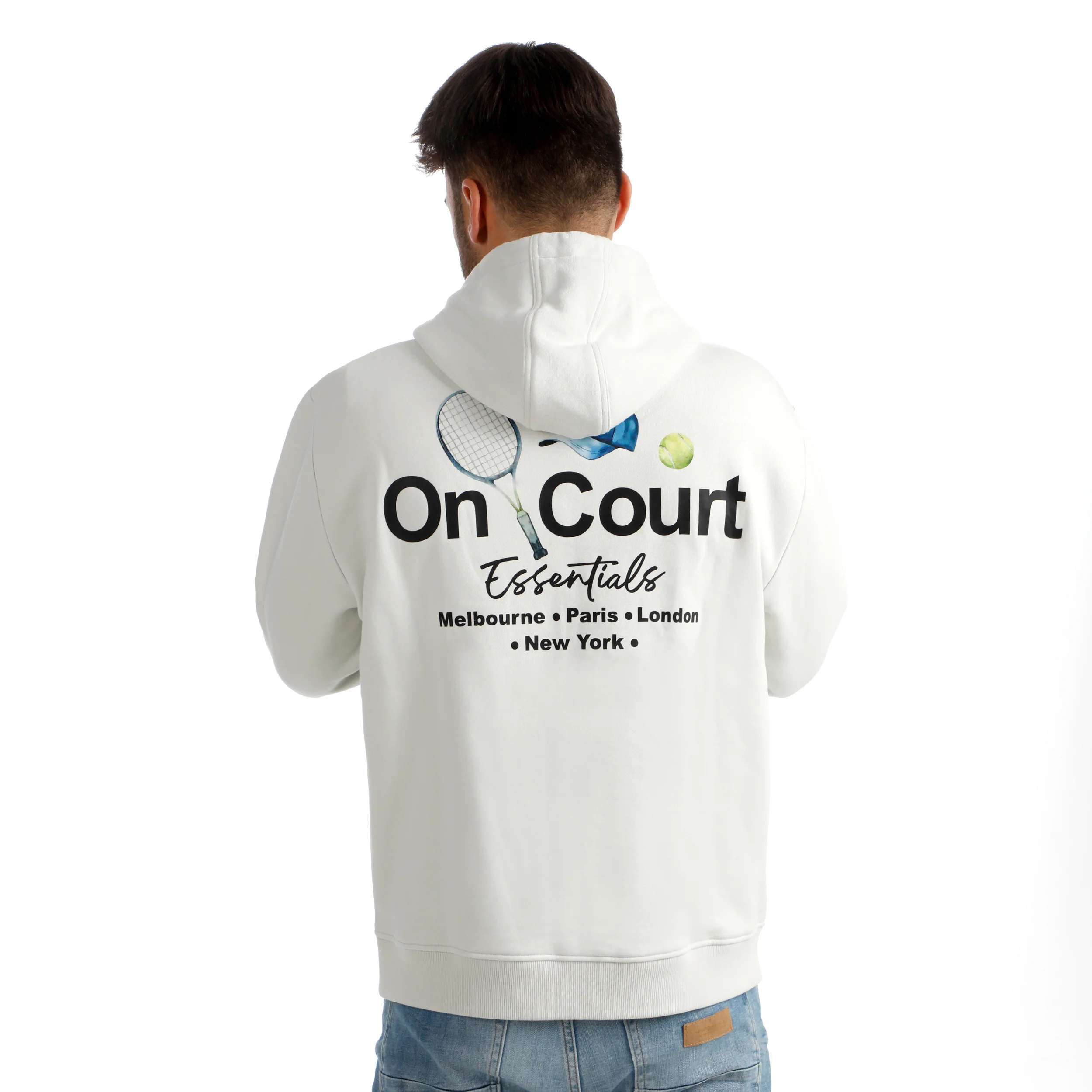 Crush On Court Essentials Sweat-jacka Herrar-ljusgrå, svart - Image 8