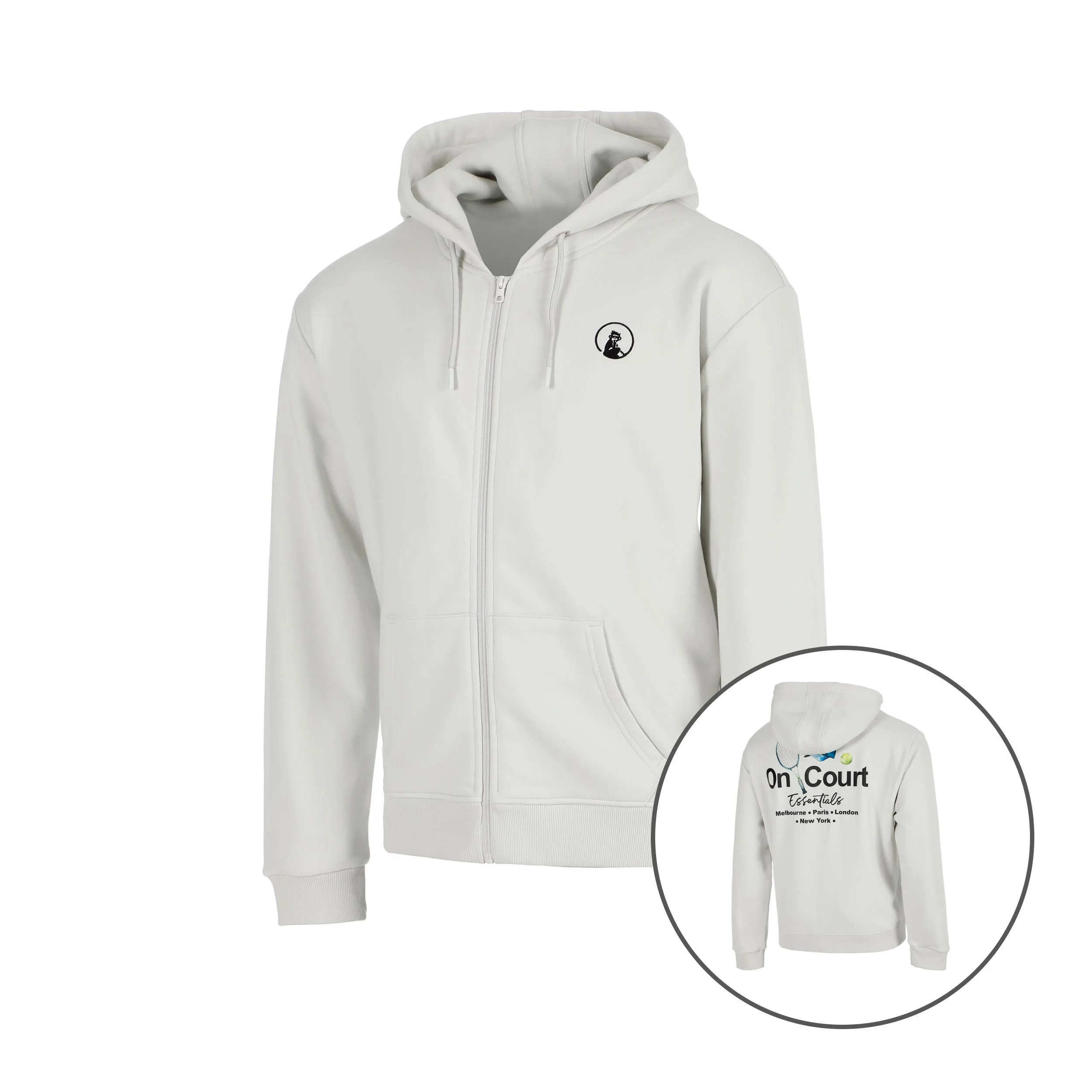 Crush On Court Essentials Sweat-jacka Pojkar-ljusgrå, svart