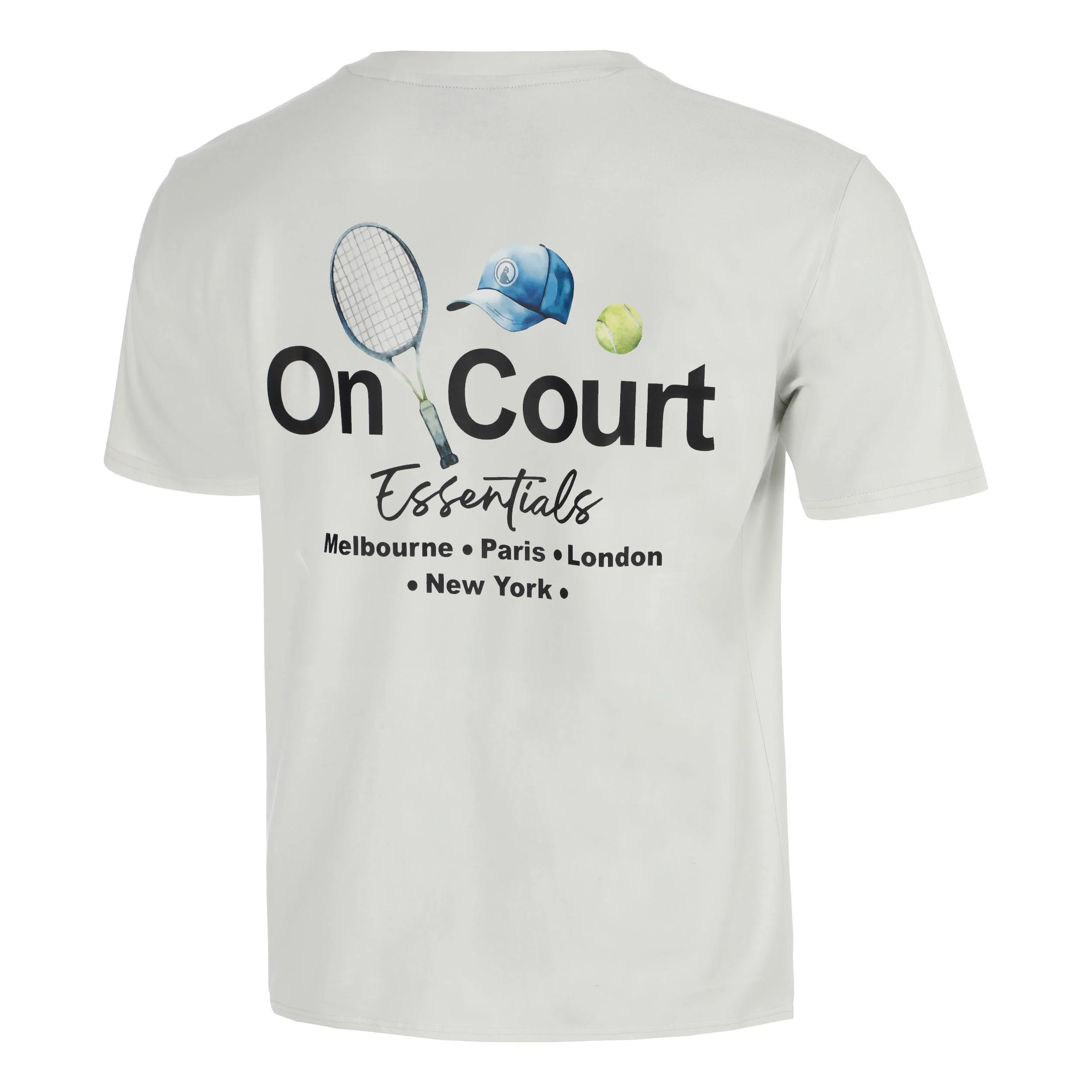 Crush On Court Essentials T-shirt Herrar-ljusgrå, svart - Image 3
