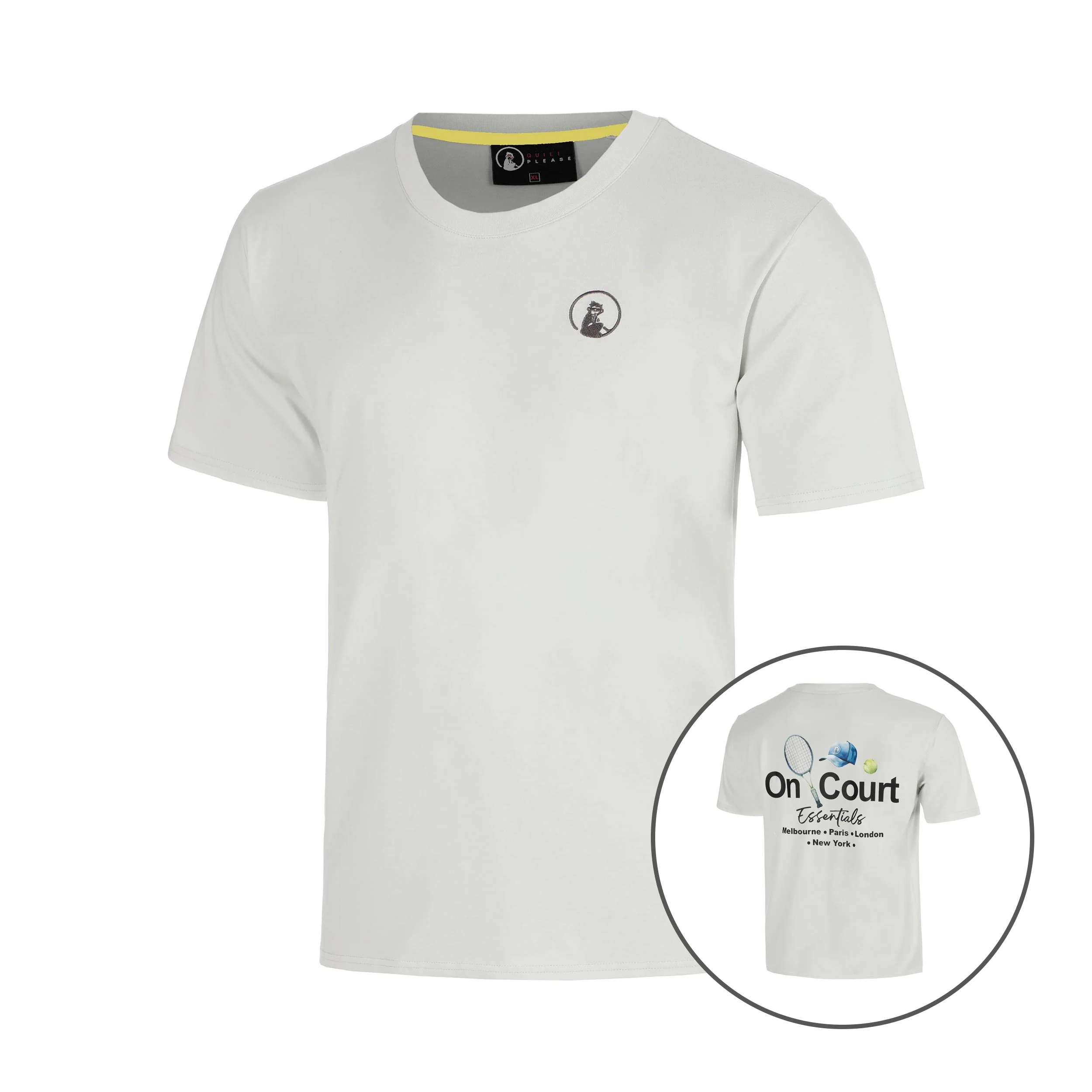 Crush On Court Essentials T-shirt Pojkar-ljusgrå, svart